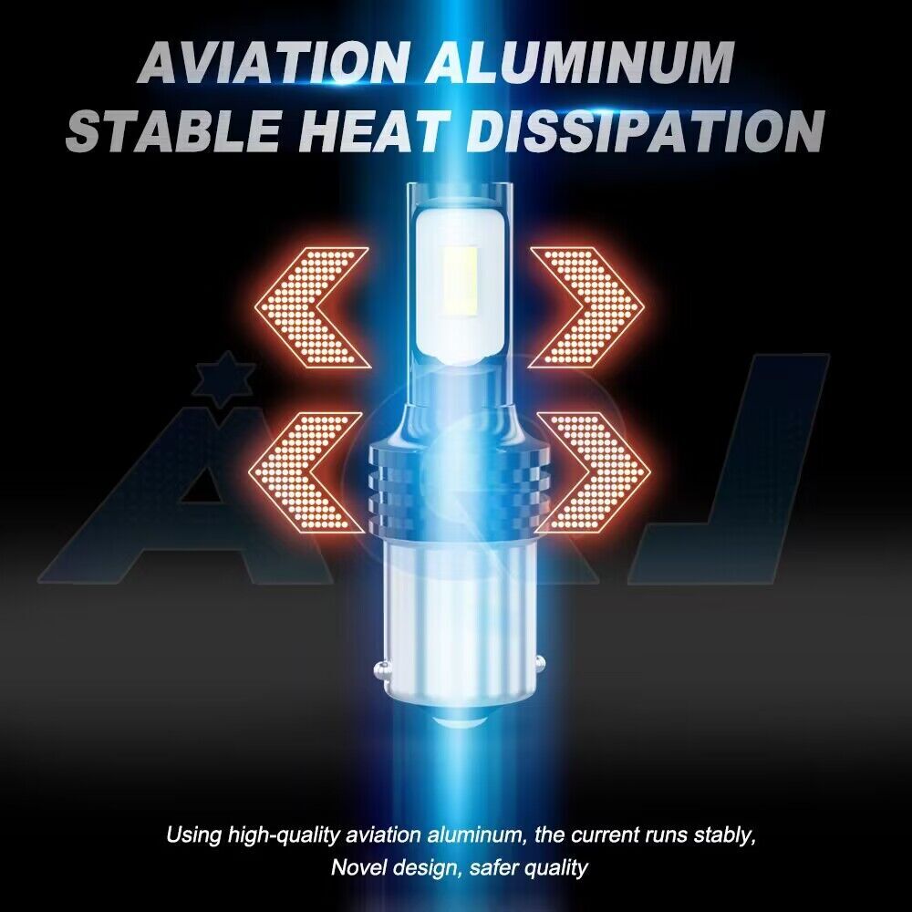 2 pcs Super Bright White 1156 RV Trailer 33-SMD LED 1141 Interior Light Bulbs US
