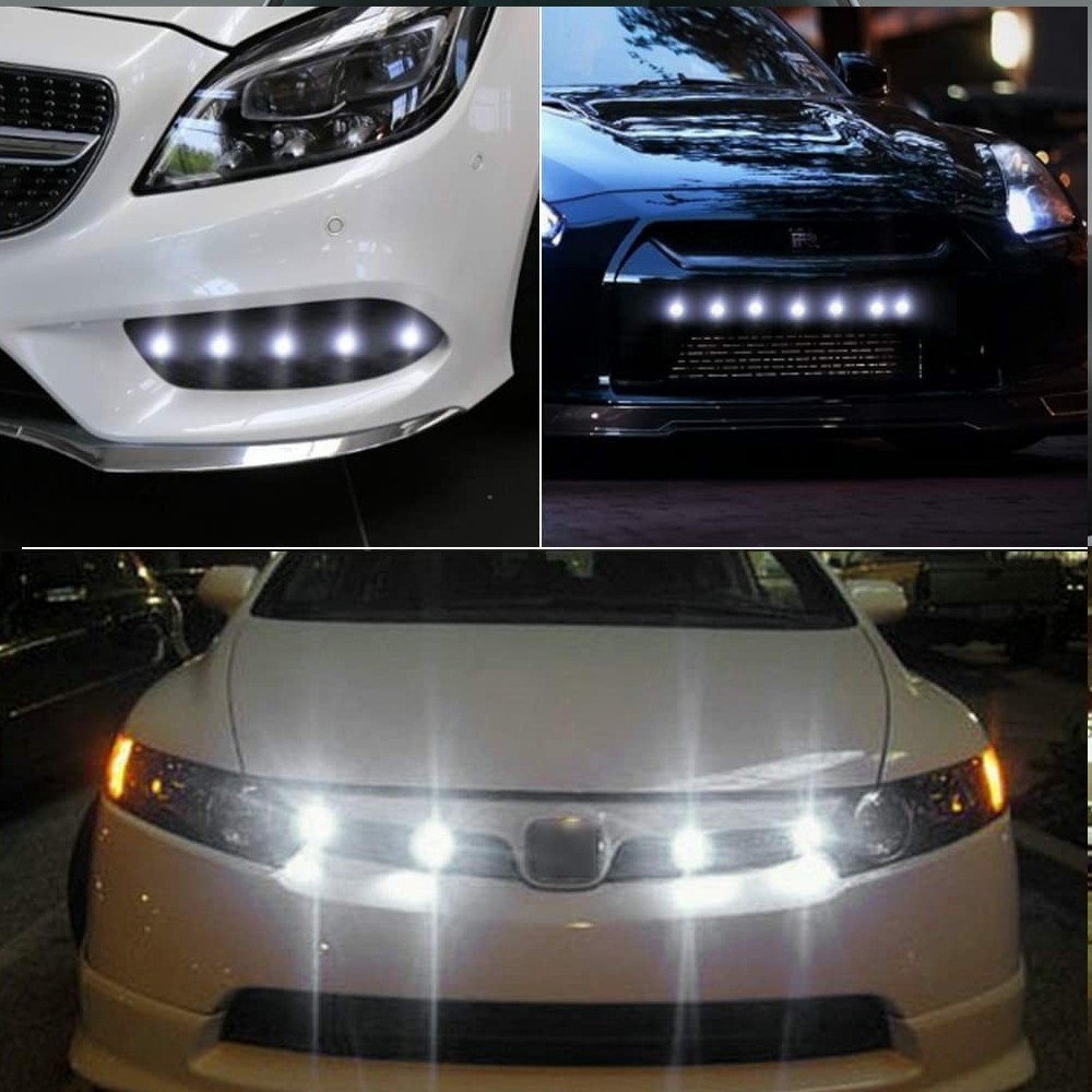 10X White 12V For Eagle Eye LED Daytime Running Drl Backup Light Car Rock Lamp