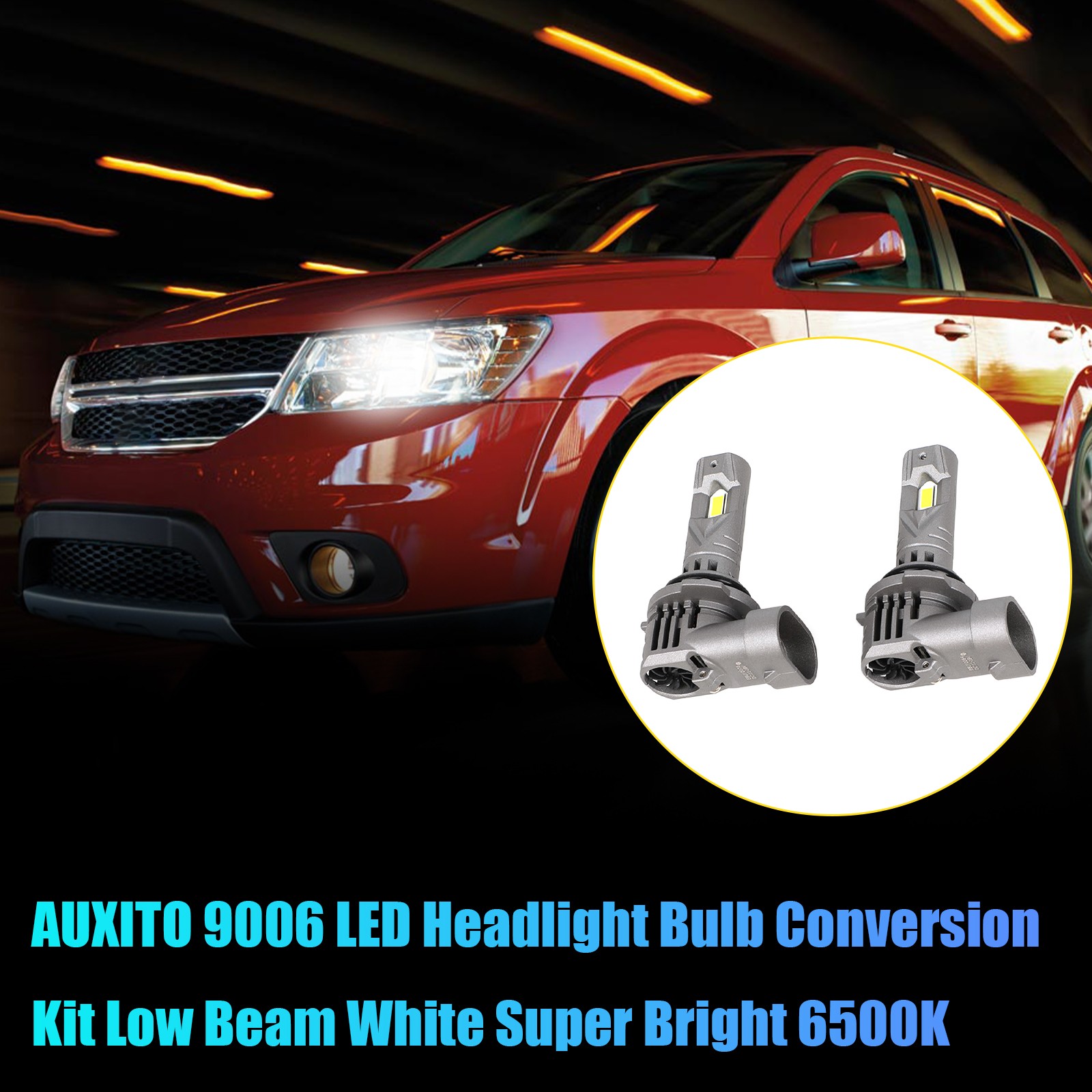 2PCS HB4/9006 LED Bulb For HeadLight 800% Super Bright 6500K White Light Real