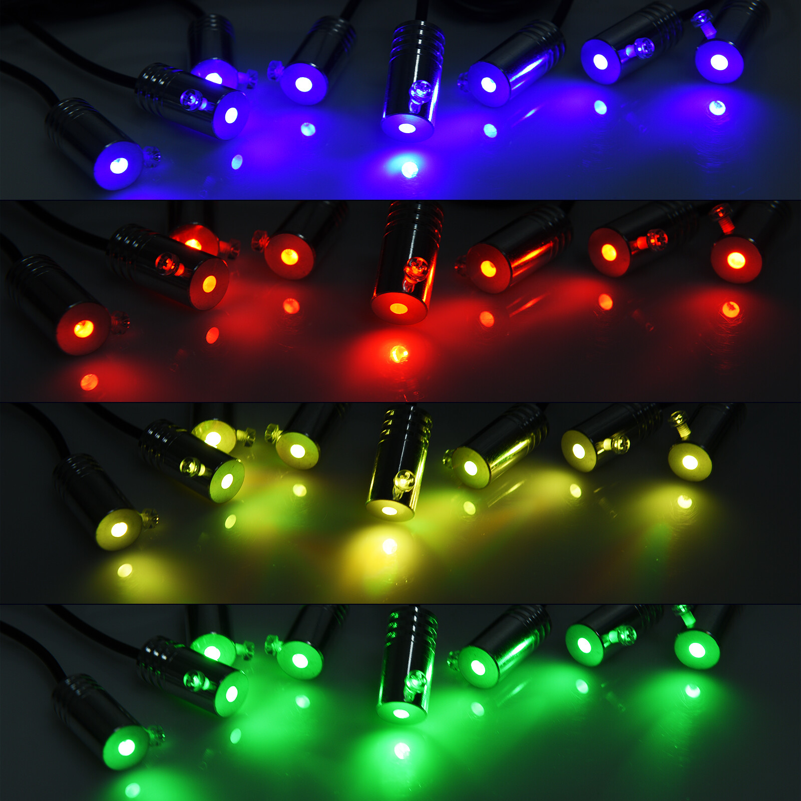 10M RGB 8 LED Car Interior Ambient Guide Light Strip Decor Atmosphere Door Light