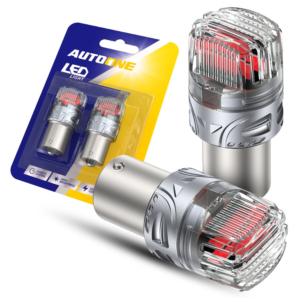 CANBUS 1156 LED Red Strobe Flash Brake Stop Tail Parking Light Bulb CANBUS N
