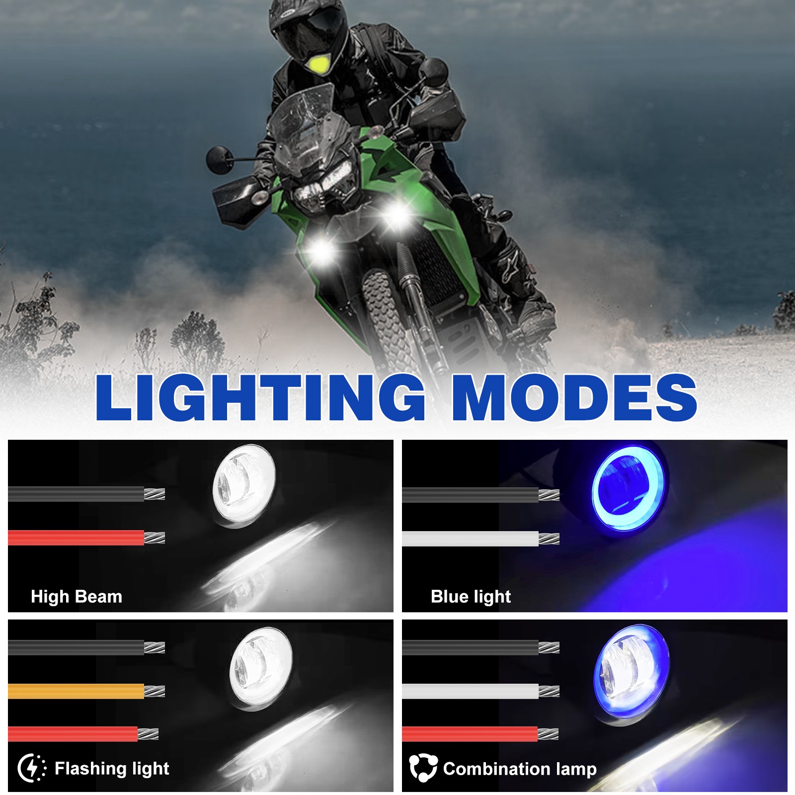 3 inch Round LED Work Light Bar Spot Pods Halo Lamp Fog Driving Offroad ATV 4WD