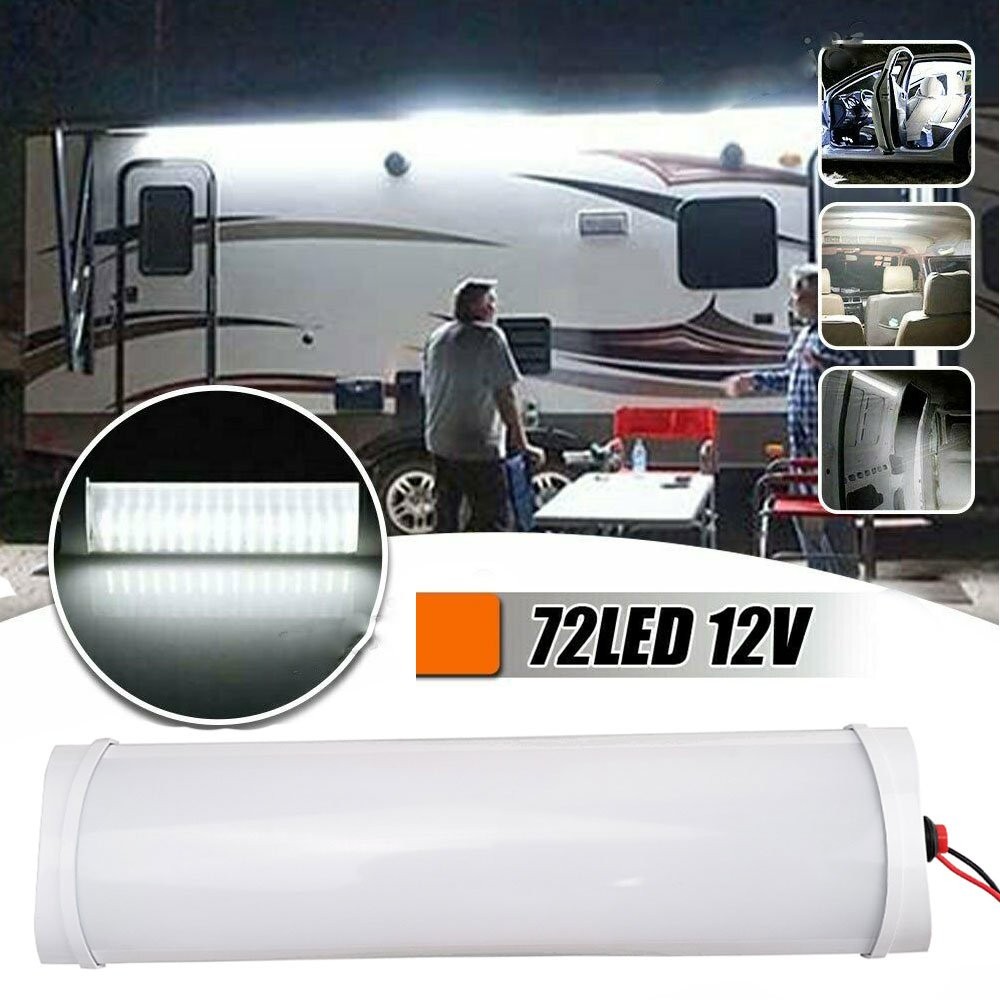 New RV Interior Led Ceiling Light Boat Camper Trailer Single Dome 12v 1000LM EJJ