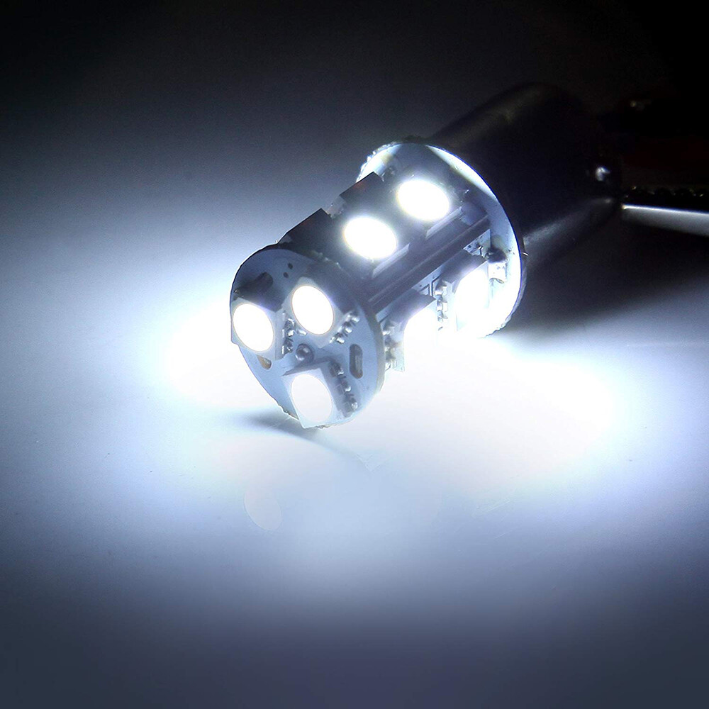 10x Super Bright White 1156 RV Trailer 13-SMD LED 1141 Interior Light Bulbs Lamp