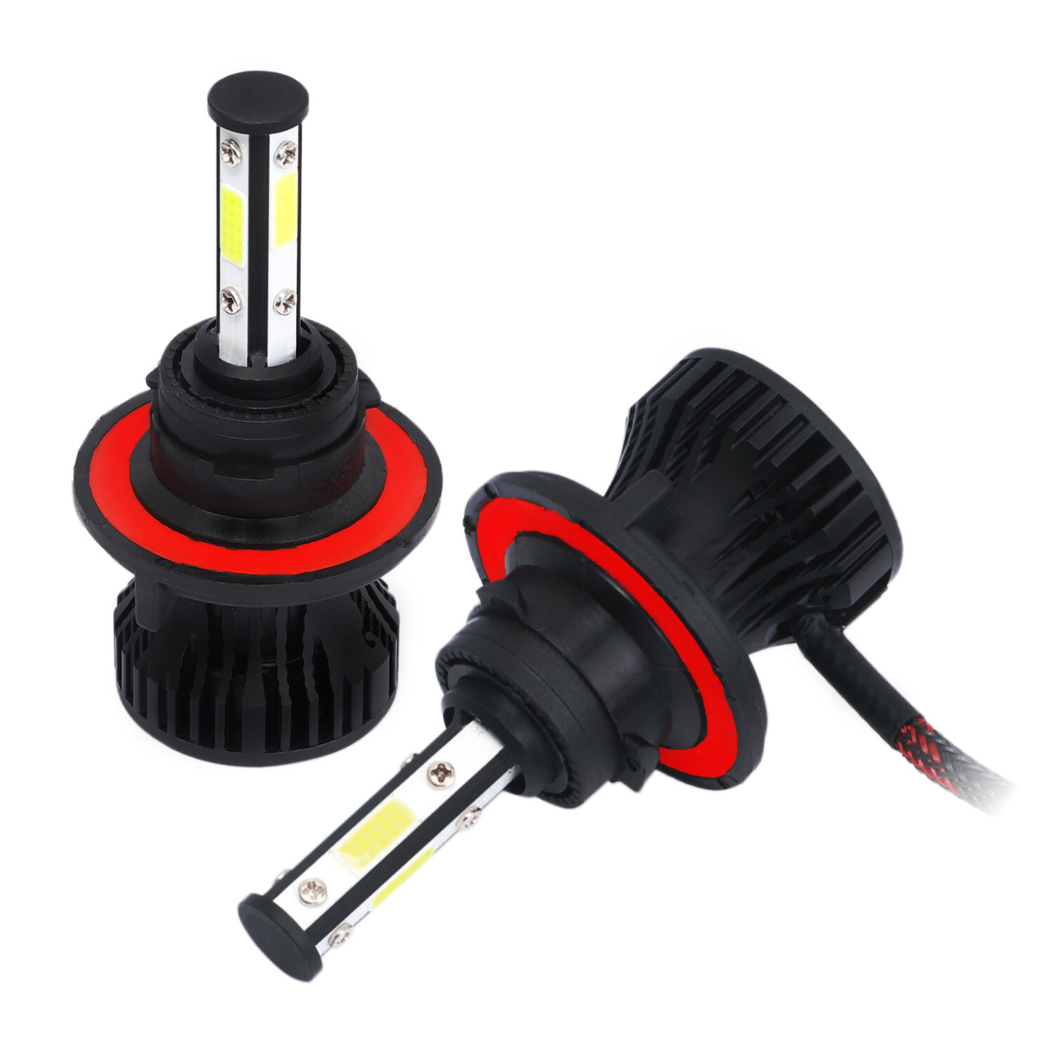 For Chrysler Aspen 2007-2009 Combo 9008 H13 9145 LED Headlight Fog Light 4 Bulbs