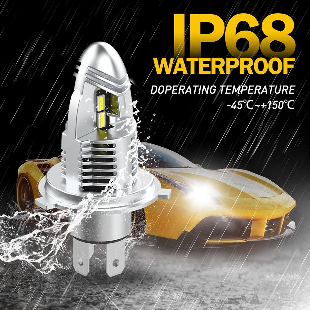 H4 9003 LED White Headlight Bulbs High Low Beam High Power 30000LM CANbus A