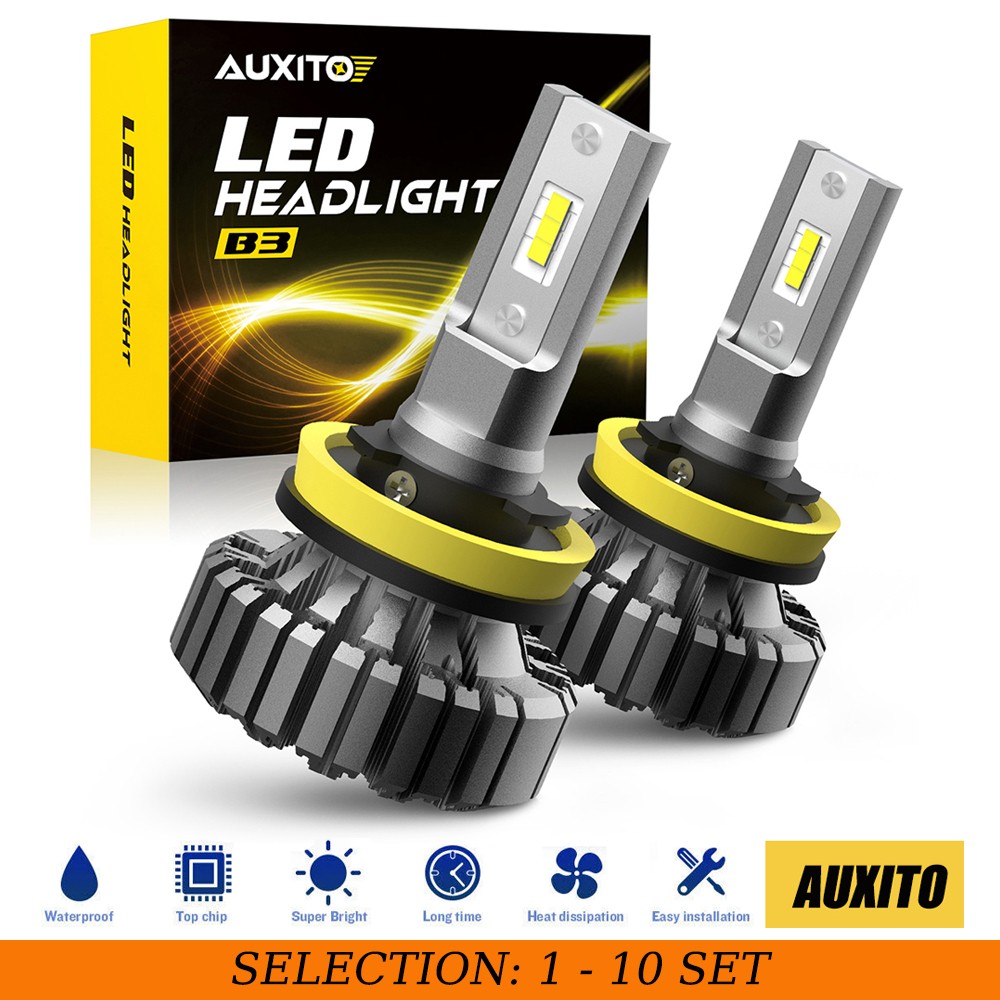 H11/H8/H9 Hi/Low Beam LED Headlight Bulb Super Bright White 6500K Combo B3 2-20X