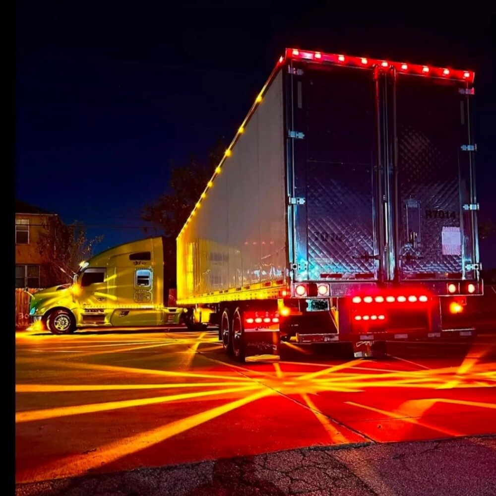 10Pcs LED Watermelon Lights Indicator Side Marker Signal Clearance Truck Trailer