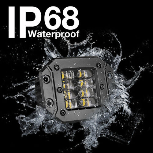 For Ford F250 F350 F450 1999-2016 Rear Bumper 160W Flush Mount LED Pods Spot 2Pc