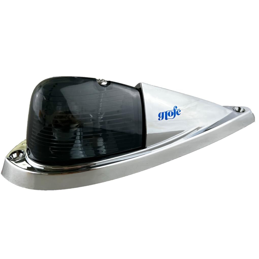 5X Smoke Lens Amber Light Cab Marker Roof Running Lights Kit, Teardrop Style,