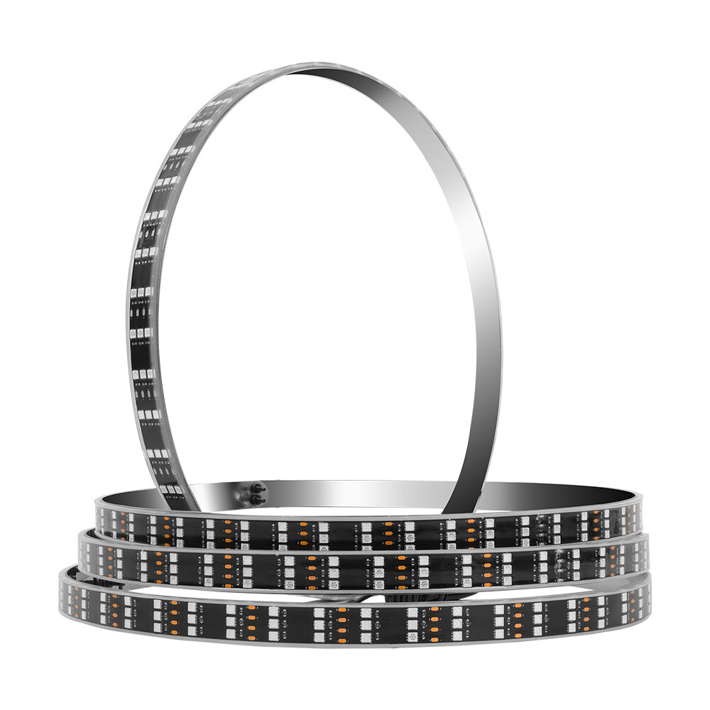 For Chevy Silverado 1500 99-24 4X 15″ LED RGB Rim Lights Wheel Ring Light 3-Row