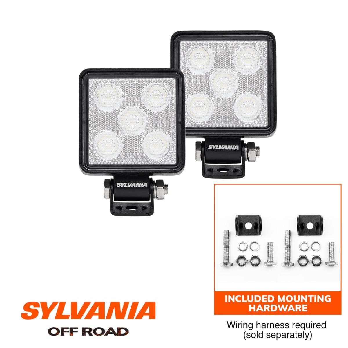SYLVANIA – Slim 3 Inch Cube LED Light Pod – Lifetime Limited Warranty – Flood