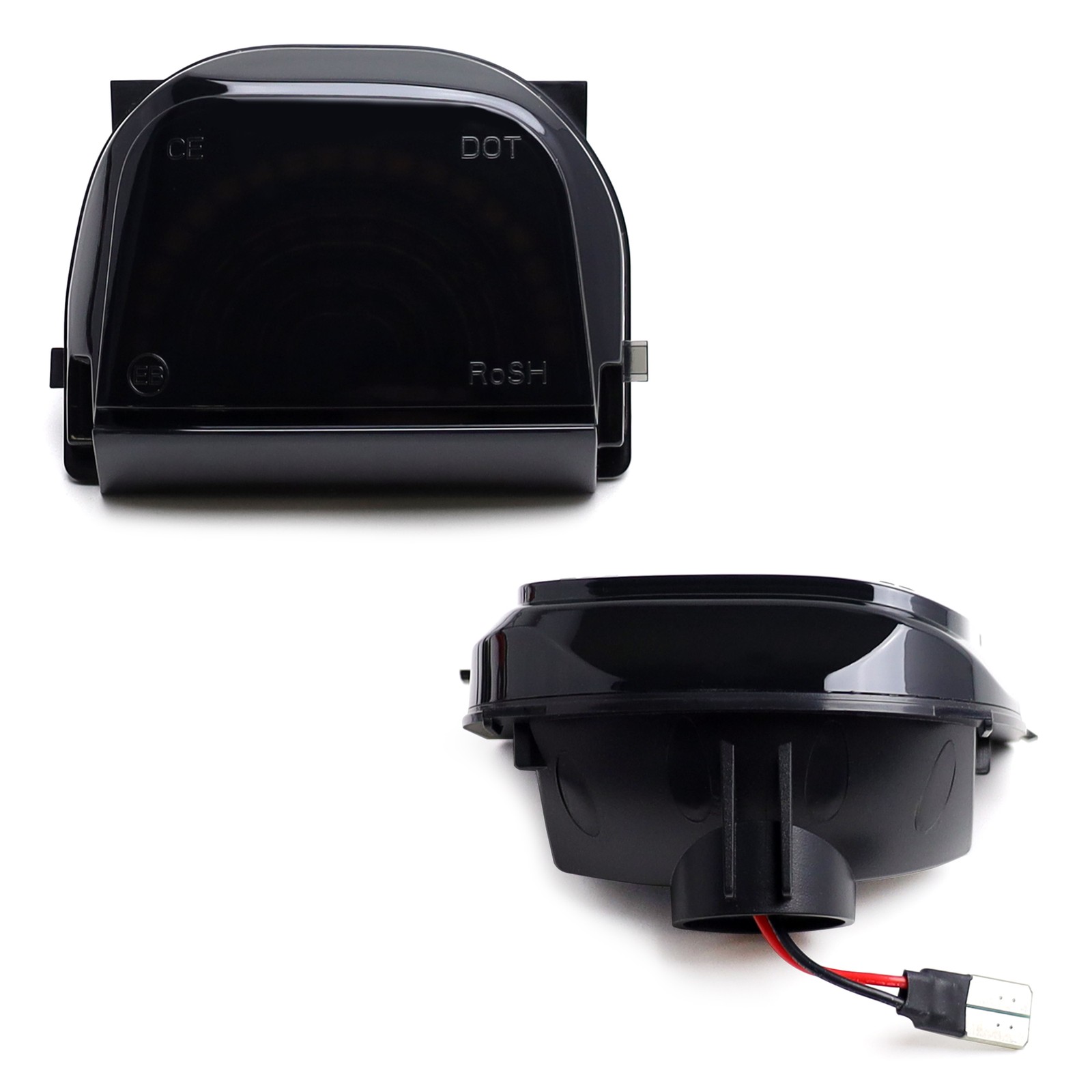 Smoke Lens Amber Full LED Side Mirror Turn Signal Lamp For 2018-up Sprinter Van