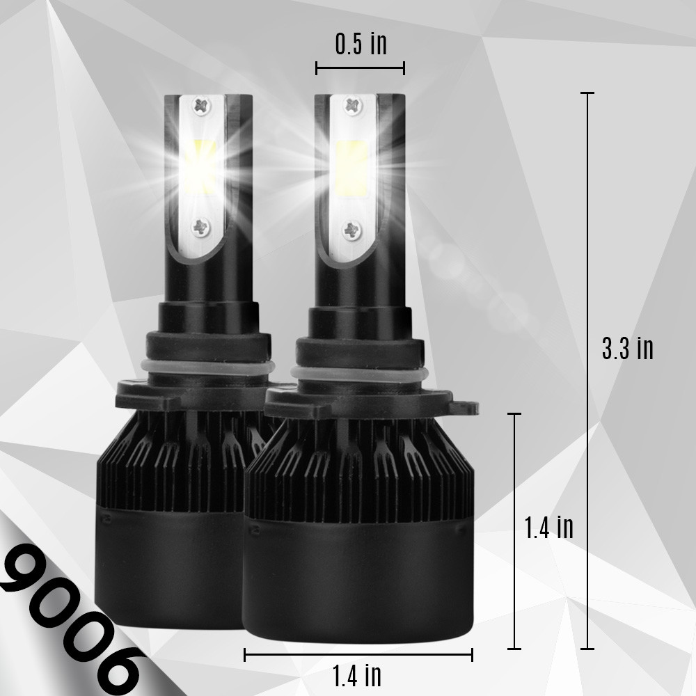 White 9006 HB4 HB4U LED 6500K Low Beam Bulb 388W 38800LM Headlight Kit CREE