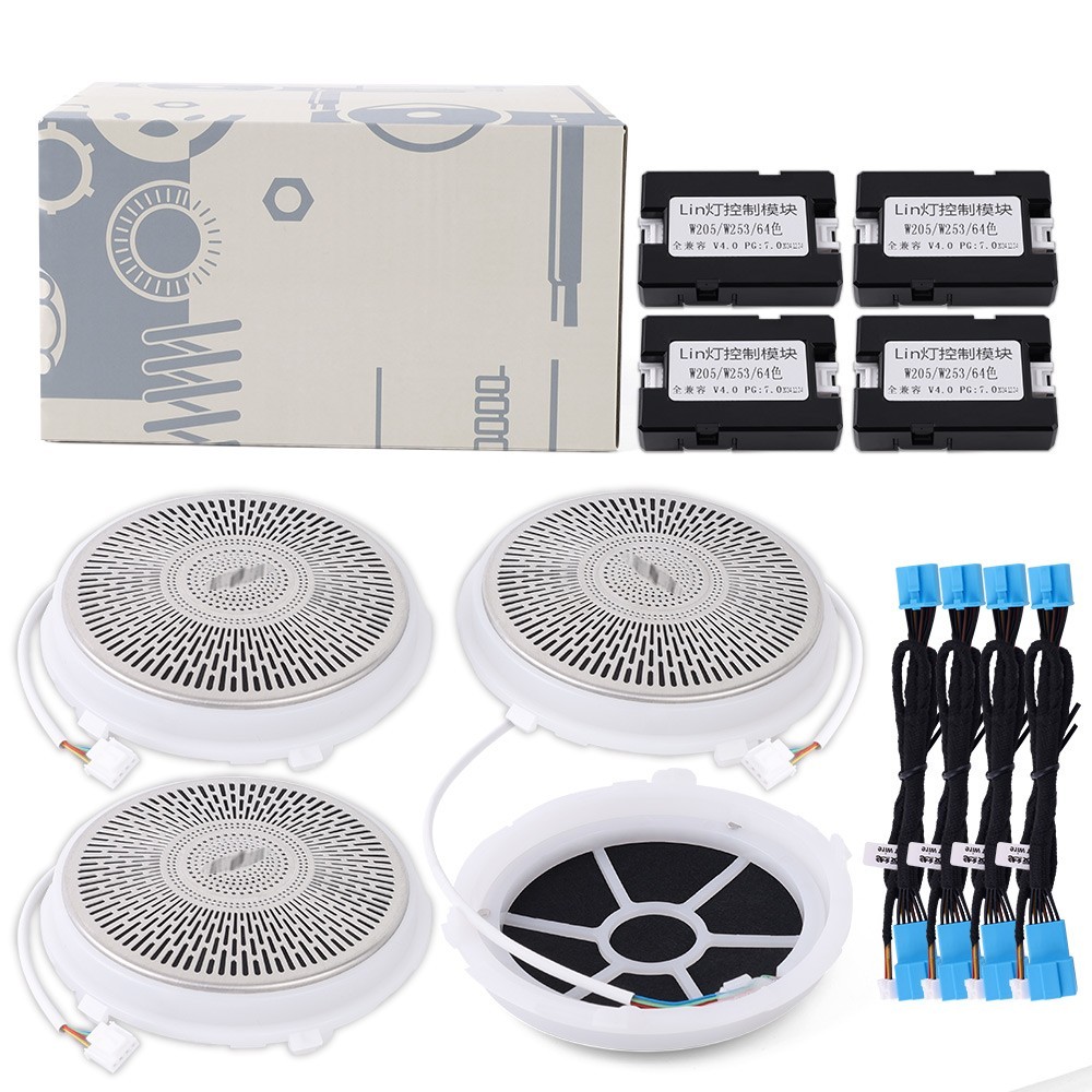 W205 X253 Speaker Tweeter For Mercedes Benz C Class 64 Colors Led-Ambient Light