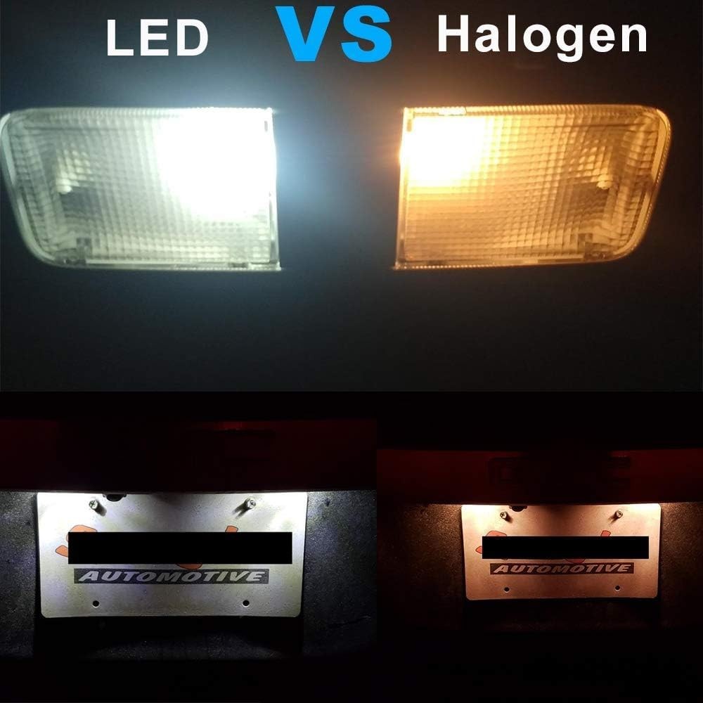 Pack of 10 BA9S LED Bulbs, 360° Beam, 50000 Hours Life for Optimal Illumination
