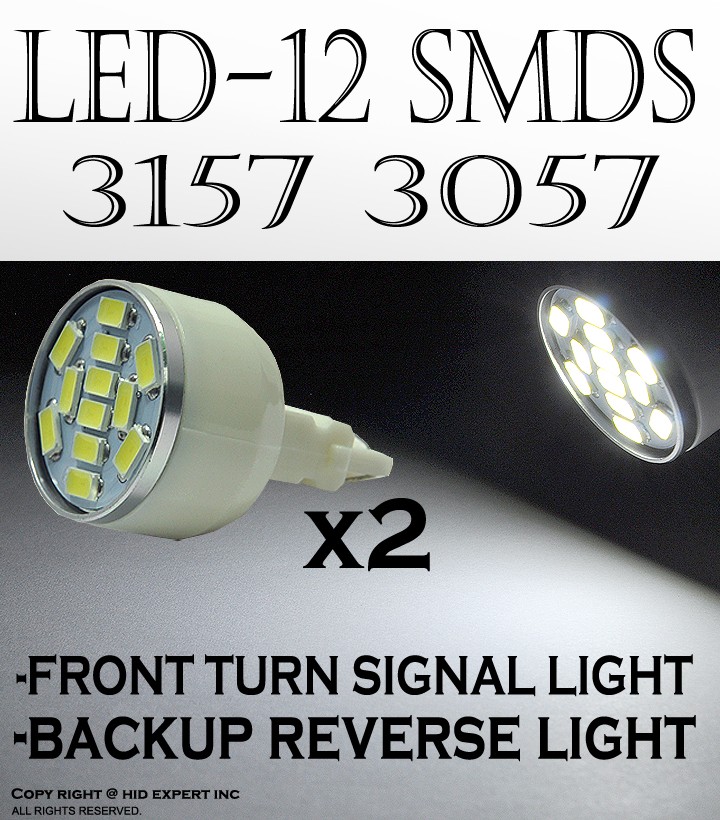 12 SMD LED Super White Fit Side Marker Replace OEM Halogen Light Bulbs Lamp Q571