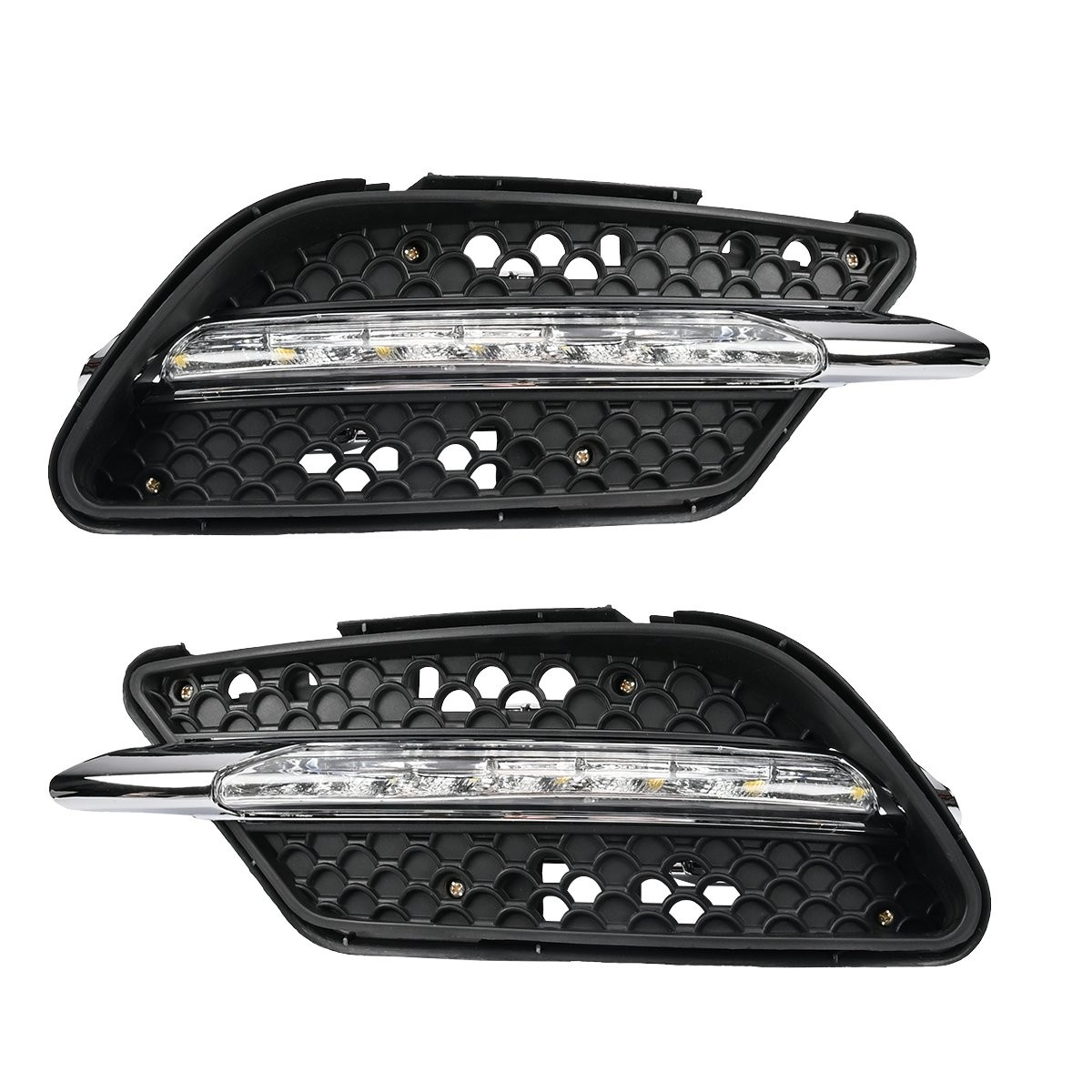 LED Daytime Running Light DRL Fog Lamp For Benz W204 C Class AMG Sport 2008-2011