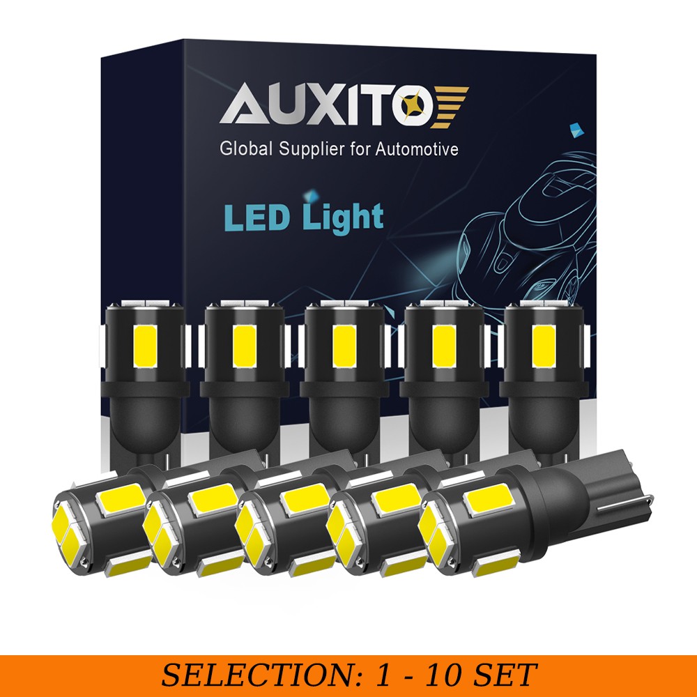 10-100 T10 194 168 W5W LED License Plate Interior Light Bulb 6000K White 5630SMD