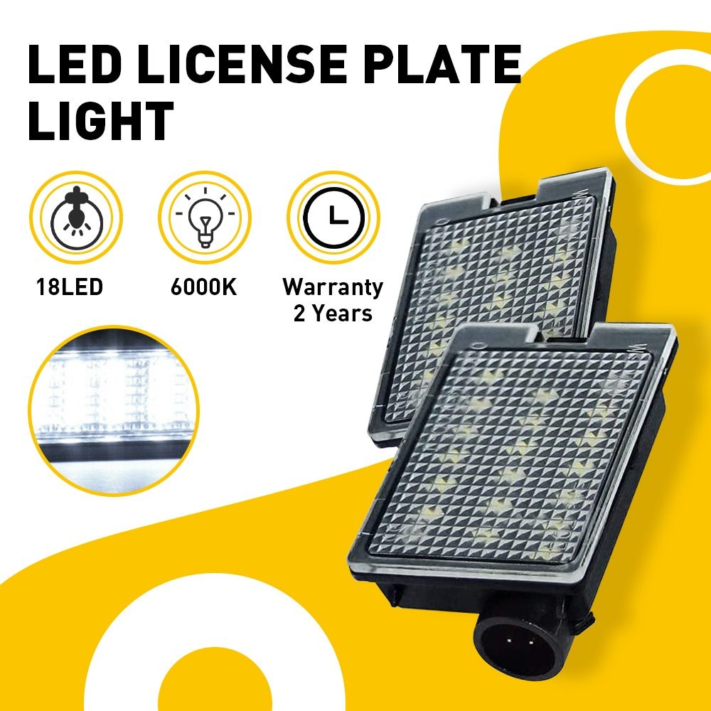 2x LED License Plate Light Lamp SET „SUPER BRIGHT“ For 2014-2021 Dodge Durango