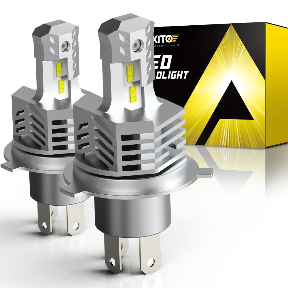 H4 9003 LED Headlight Super Bright Bulbs 12000LM 52W High Beam Low Beam 6000K EX
