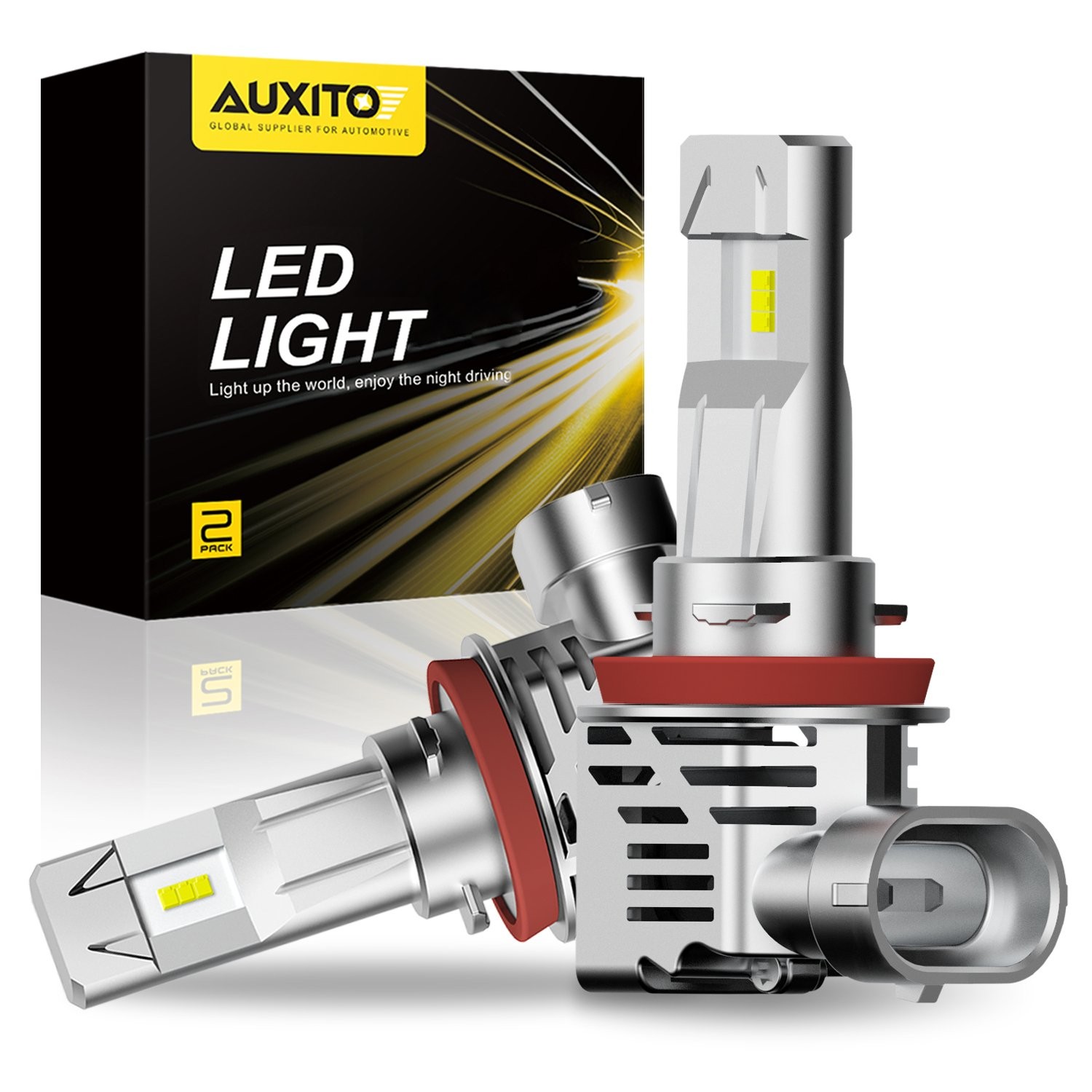 360° H8 H9 H11 LED Headlight Bulbs Kit High Low Beam CANBUS 6500K Super Bright
