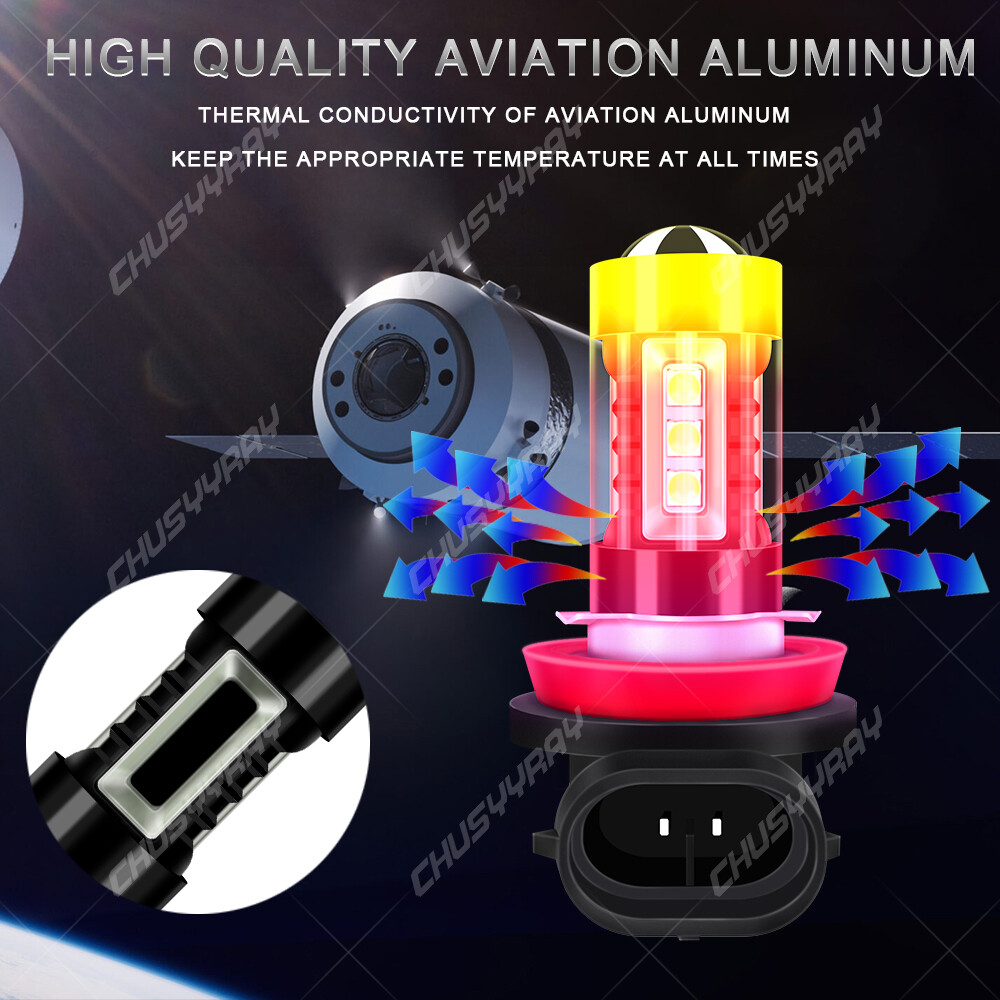 For 2009-2014 Hyundai Genesis 6x LED Headlight High/Low Beam+Fog Light Bulbs Kit