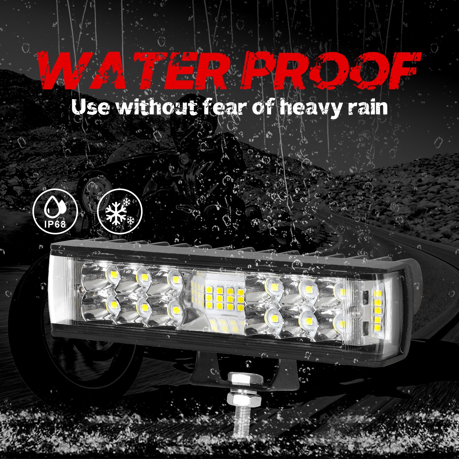 2X 6inch LED Work Light Bar Spot Pods Fog Lamp Offroad Driving Truck 4WD SUV ATV