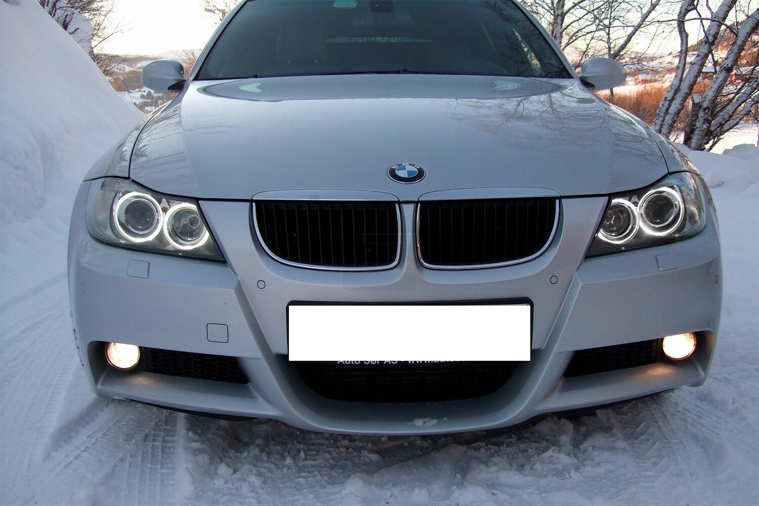 160W White H8 LED Angel Eye Halo Ring Bulbs for BMW E90 E92 E93 E60 E61 X5 X6 Z4