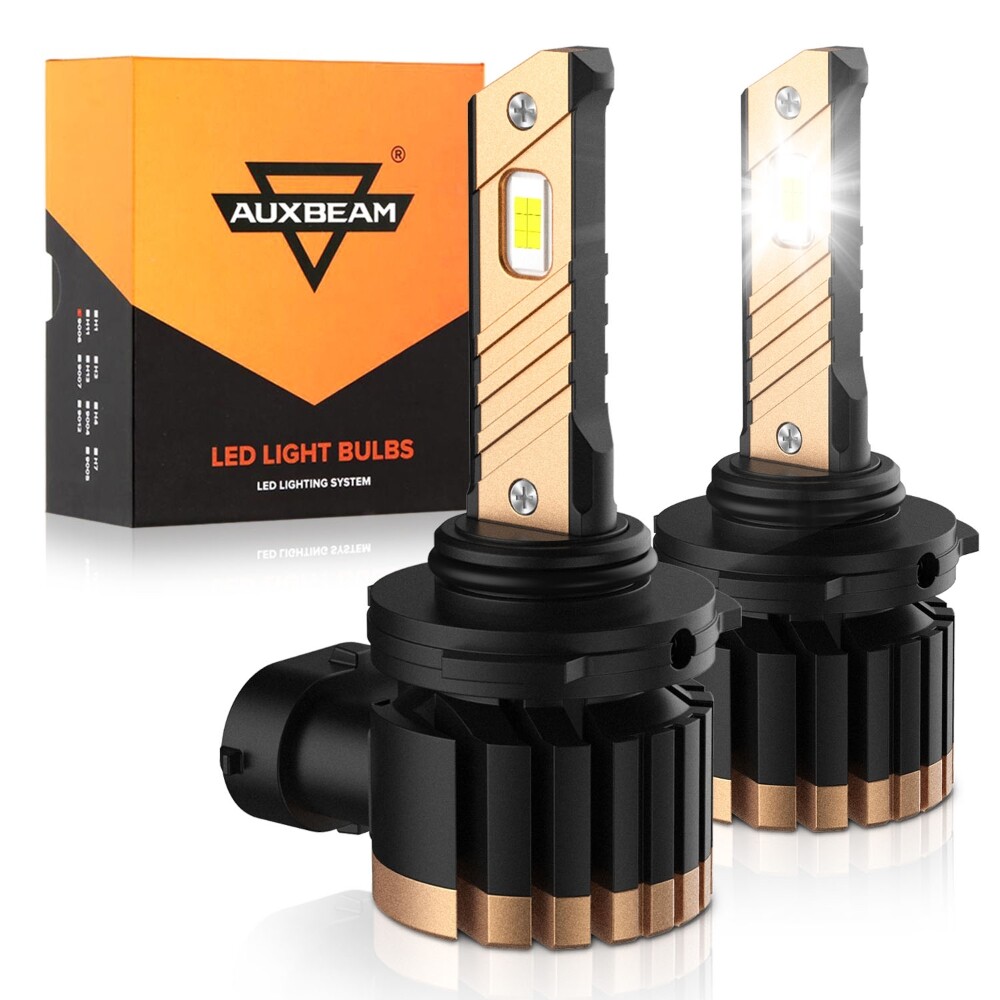 2x AUXBEAM 9006 HB4 LED Fog Light Bulbs 40W 8000LM 6000K/3000K Conversion Bright