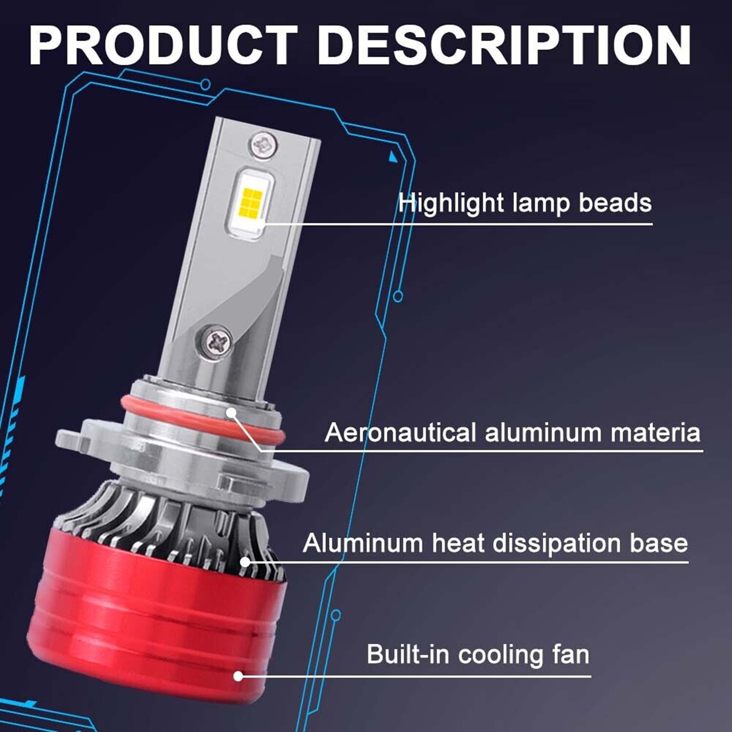 For Nissan Sentra 2013-2025 4x LED Headlight Hi/Lo Beam Bright Bulbs 72000LM