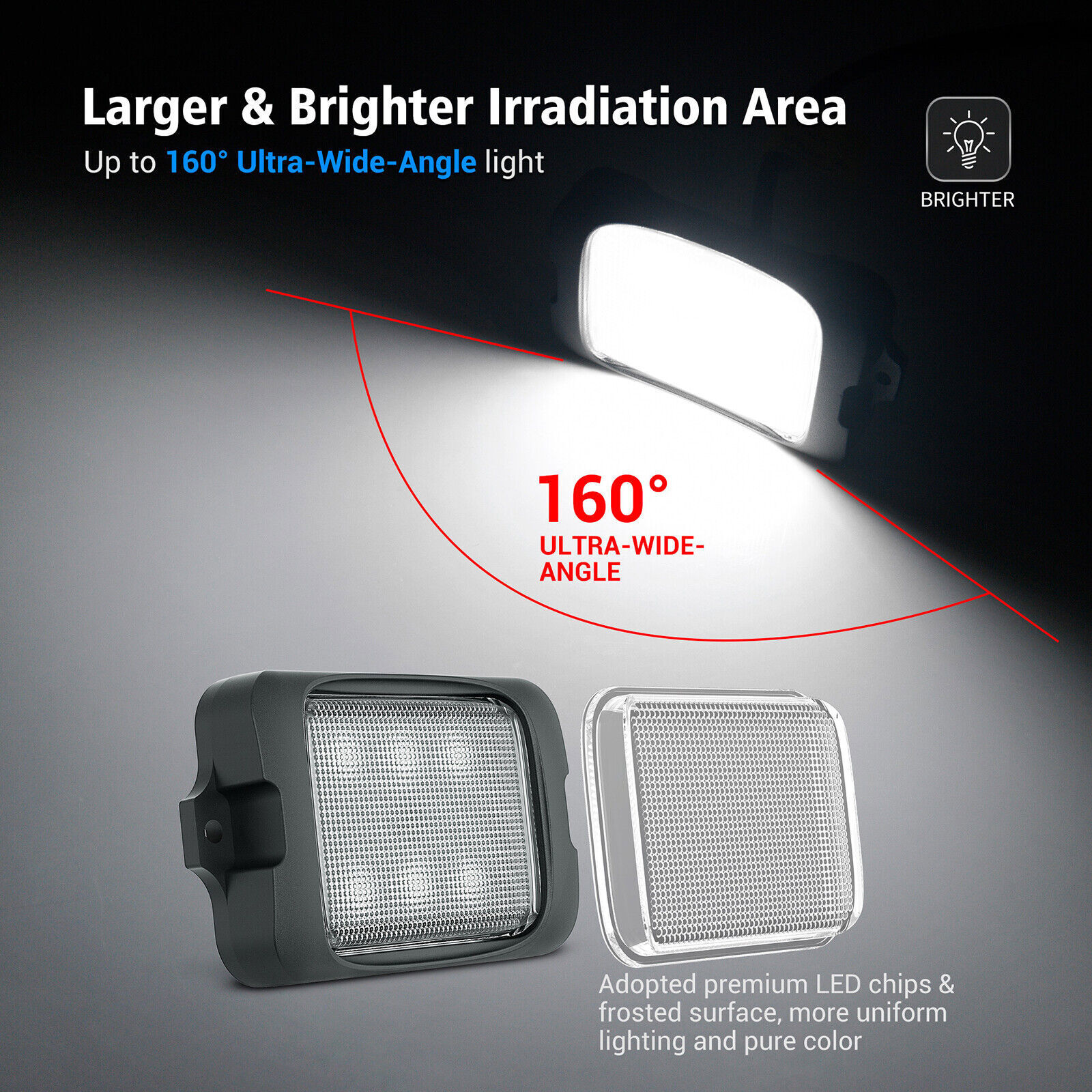 MICTUNING RGBW LED Rock Lights Kits 8 Pods Wireless Control Car Underglow Lights