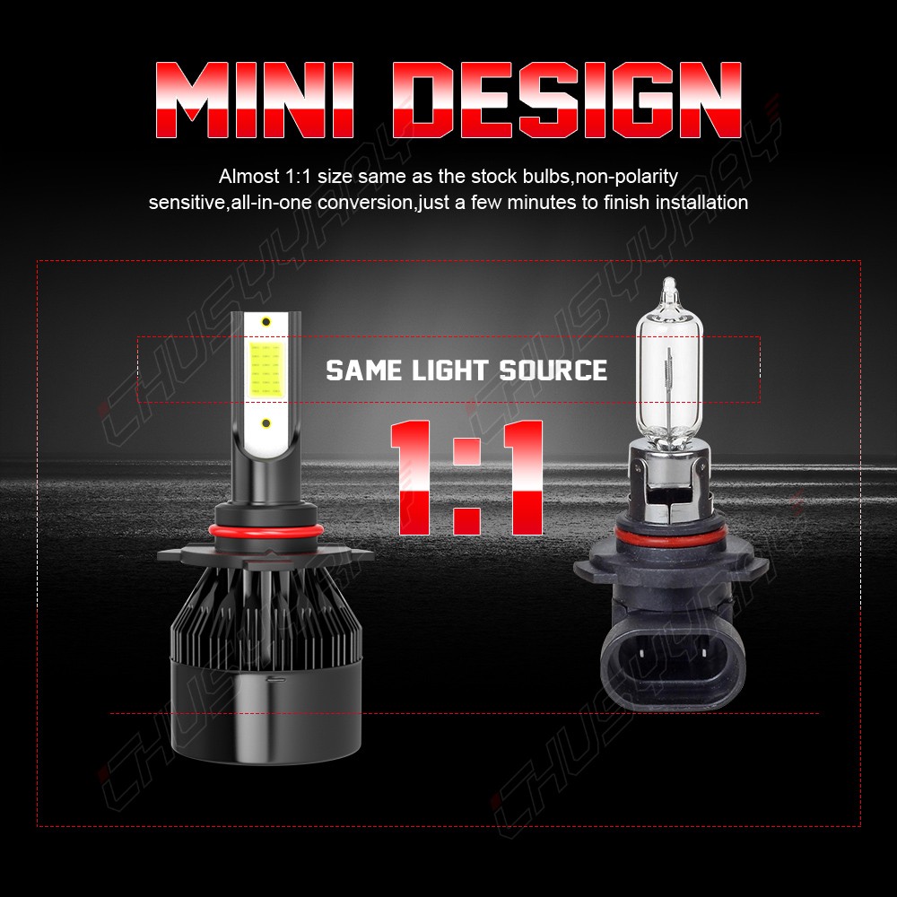 For Dodge Charger 2010 LED Headlight High Low Beam + Fog Light Bulbs 6000K/3000K