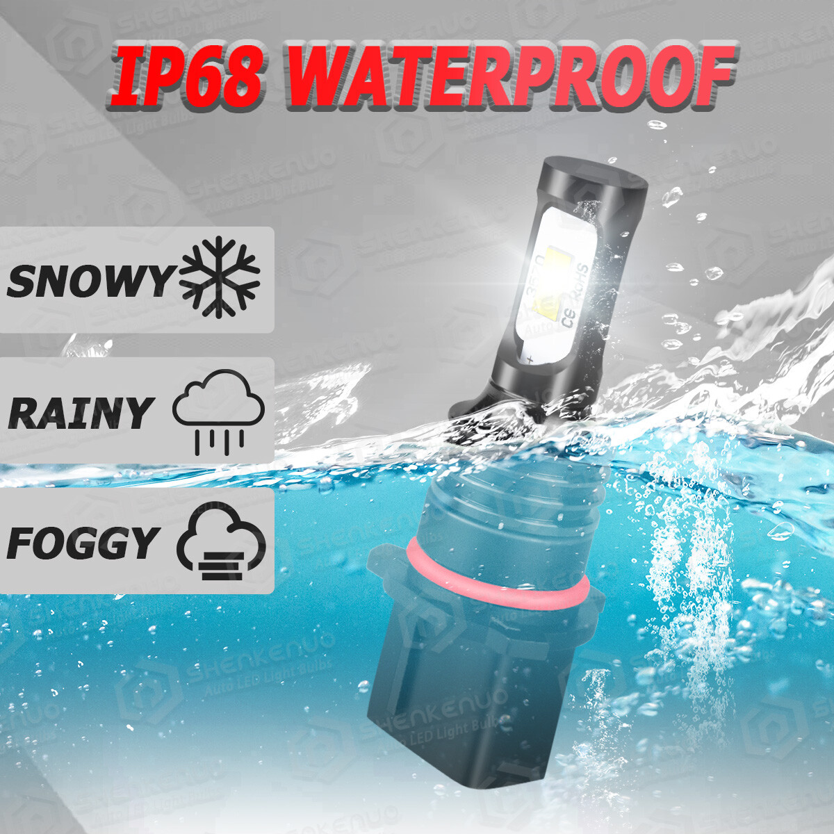 Super White P13W LED Bulbs For 10-13 Chevy Camaro Daytime Running Light DRL SMD