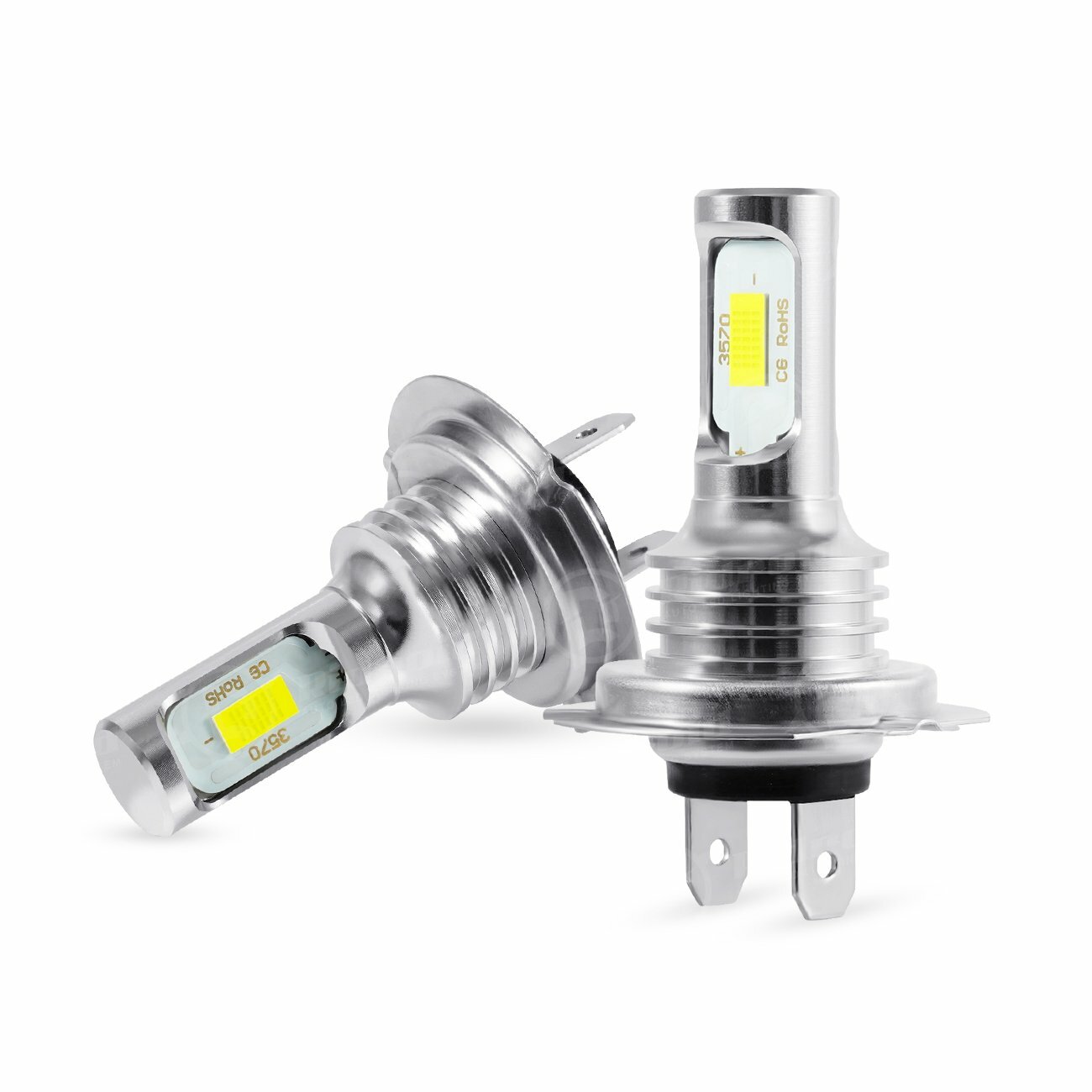 For Yamaha YZF-R6 2003-09 YZF-R1 2009-11 – 2x LED Headlight H7 Bulbs White 6000K