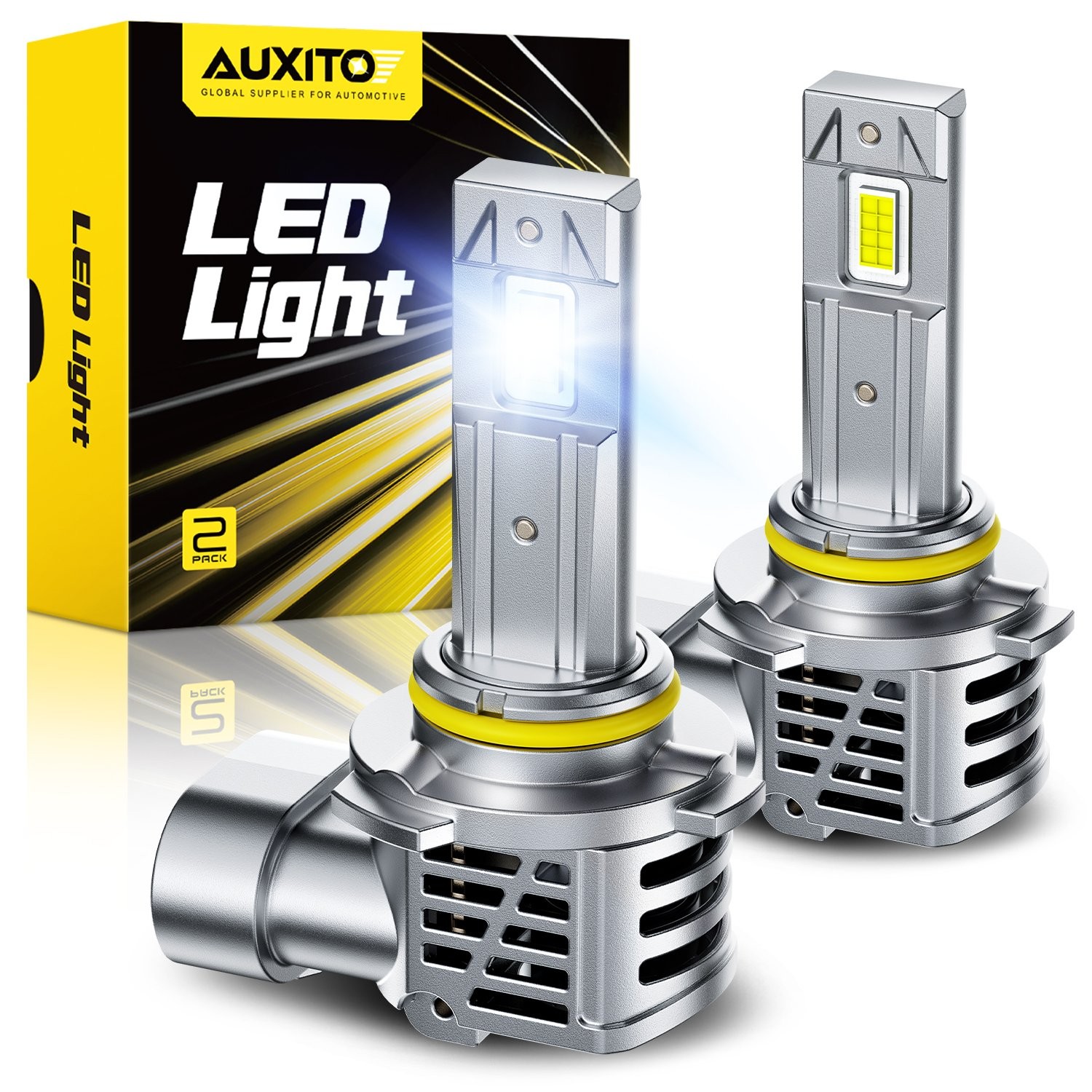 AUXITO 9005 HB3 LED Headlight Bulbs Conversion Kit 100W 330000LM High Beam 6500K