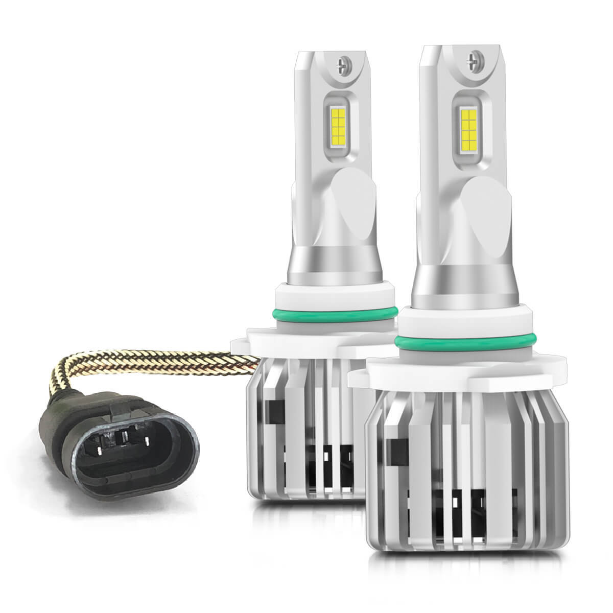 LASFIT 9012 HIR2 LED Headlight Bulb High Low Beam 50W 5000LM 6000K LCplus Series