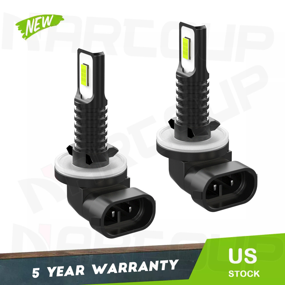 2Pcs 881 H27W/2 70W 50000LM Blue 8000K LED Fog Light Running Bulbs Super Bright