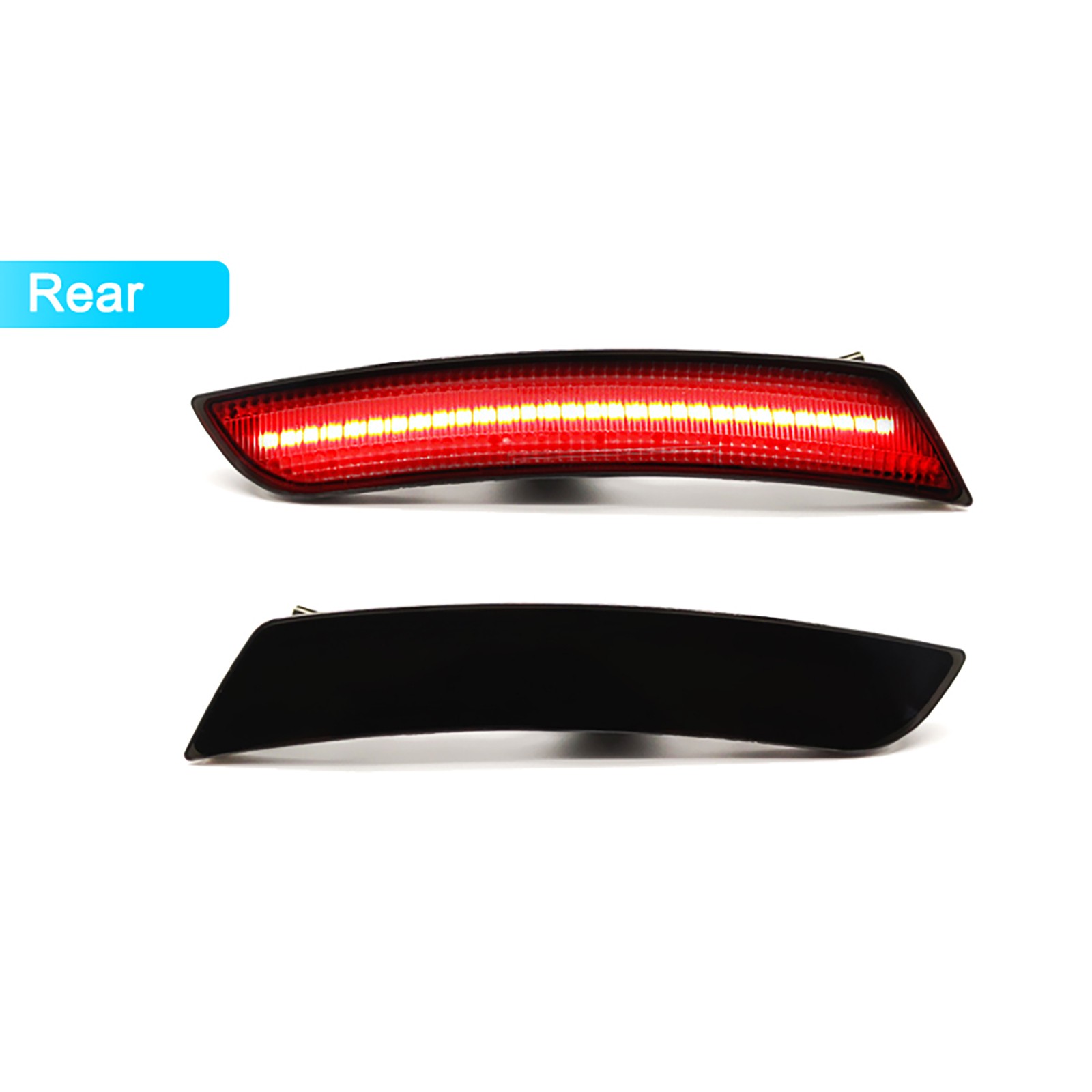For Chevy Camaro 16-2023 Front Rear LED Bumper Side Marker Light Lamp Smoked 4PC