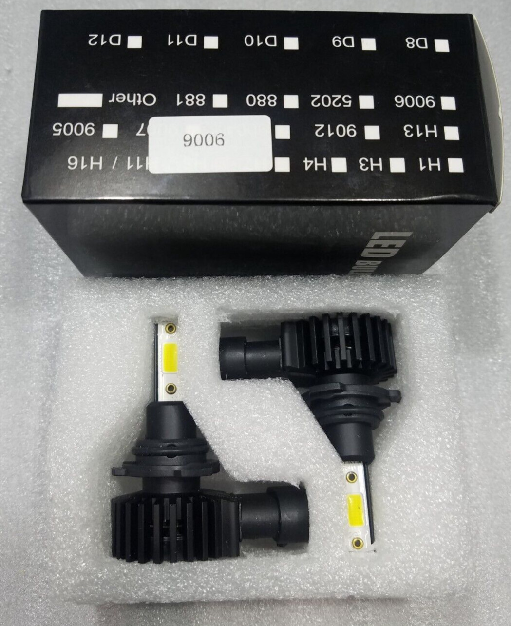2000W IRONWALLS 9006 HB4 LED Headlight Bulbs 6000K Super Bright High/Low Beam aj