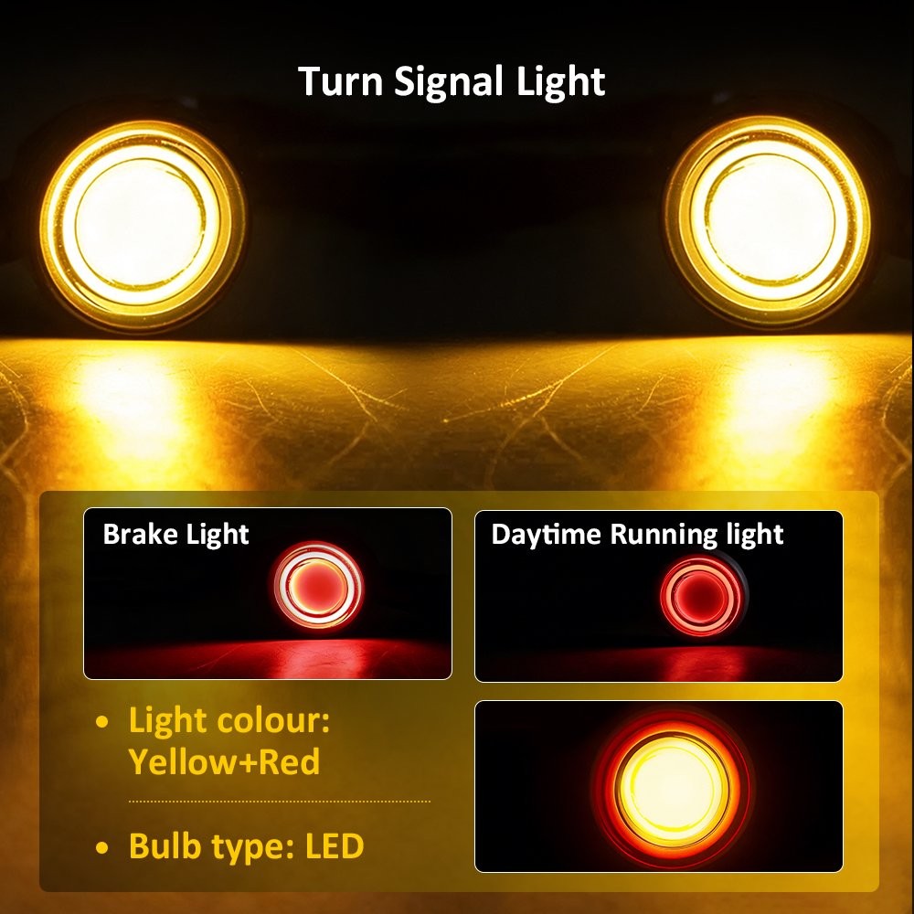 Chrome Motorcycle LED Turn Signal Blinker Brake Running Lights For Harley 2-6X