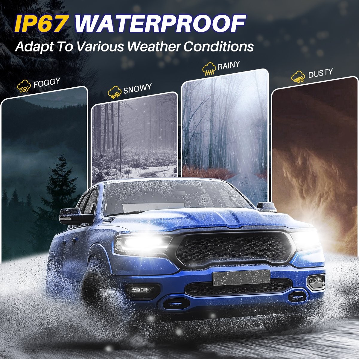 AUTOONE 9005 LED Headlight Bulb High Beam 20000LM Super White Extremely Bright