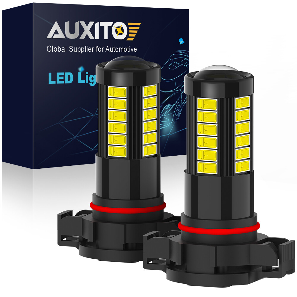 AUXITO H16 5202 LED Fog Driving Light DRL 6000K Super Bright Super White Bulbs