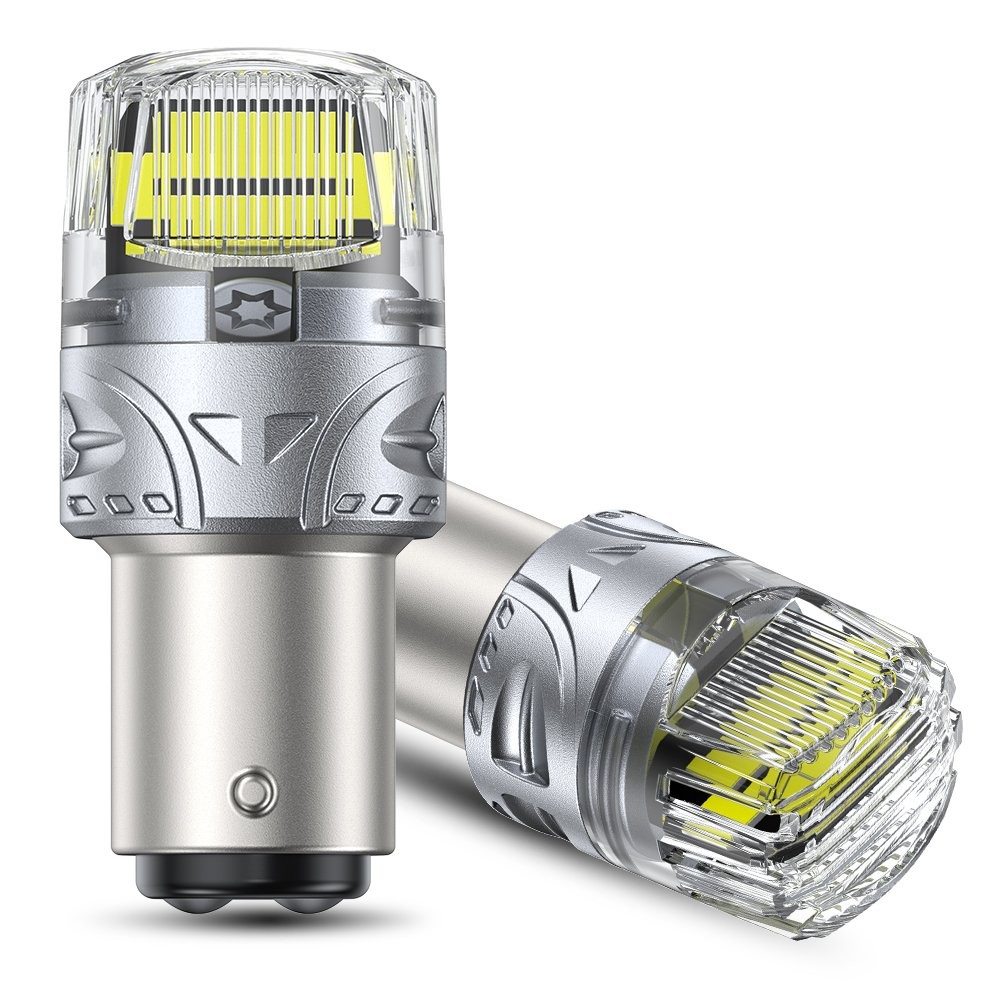 Pair Super White 1157 16-SMD LED Reverse Tail Stop Brake Turn Signal Light Bulbs