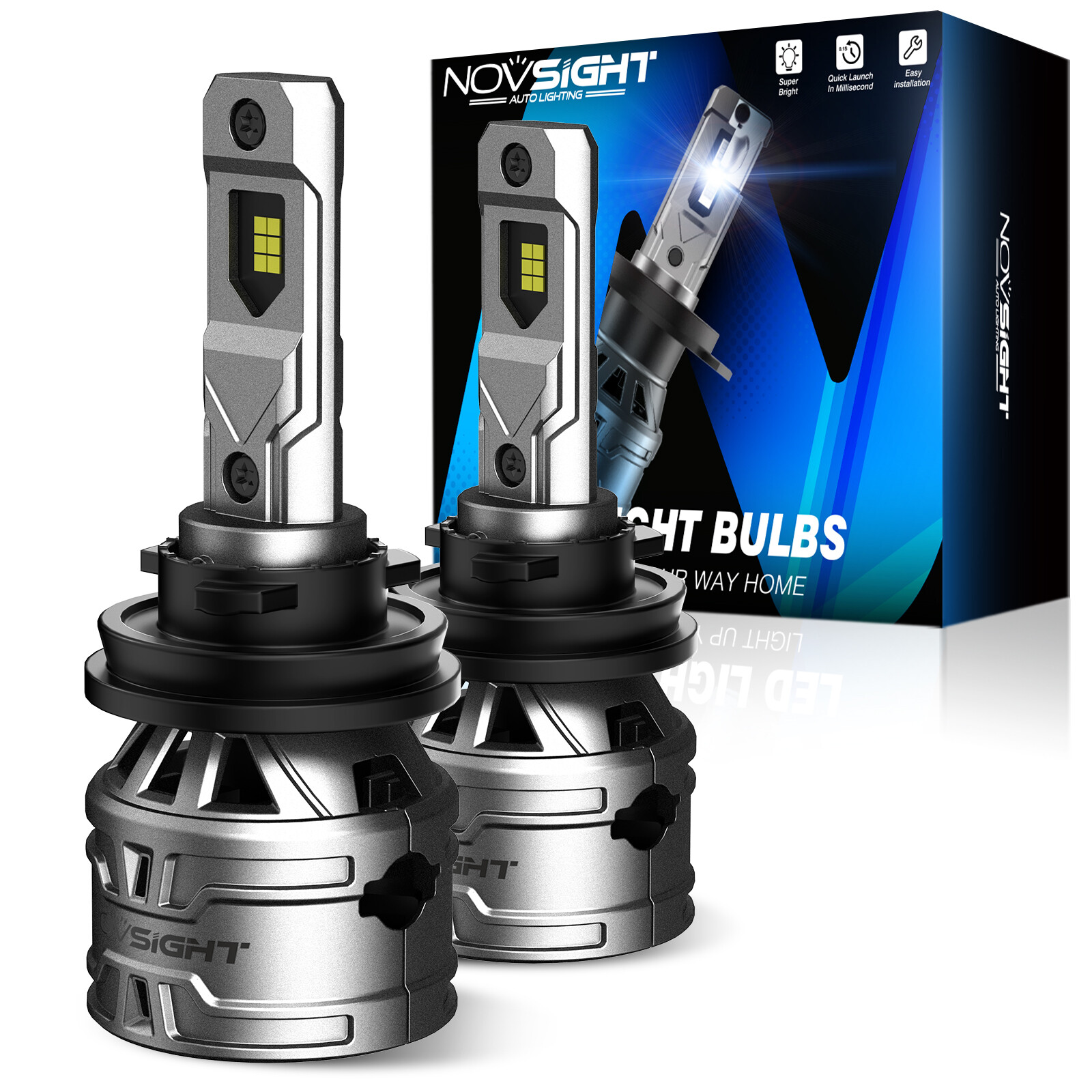 H11 H8 H9 LED Headlight Bulb Conversion Kit High Low Beam Lamp 6500K Super White