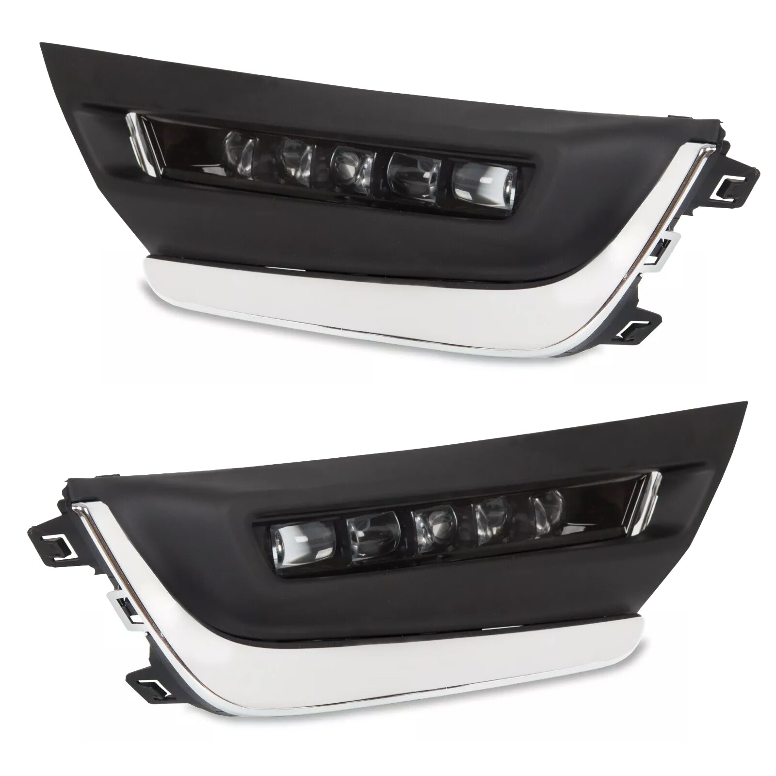 LED Daytime Running Light Fog Lamps Pair LH+RH For 2017 2018 2019 Honda CRV CR-V