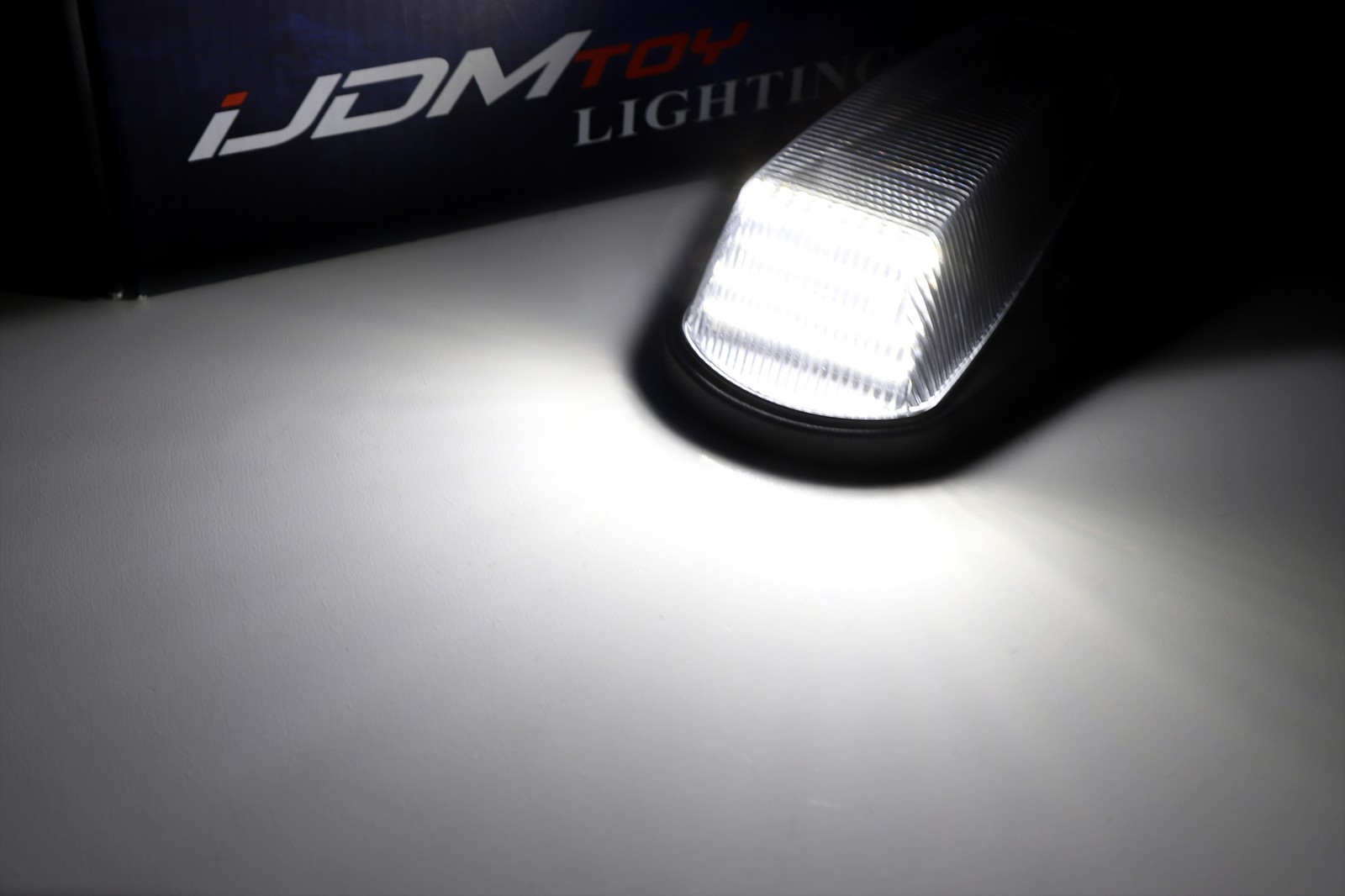 5pc Clear Lens White Full LED Cab Roof Marker Lights For Ford 1980-97 F150 F250