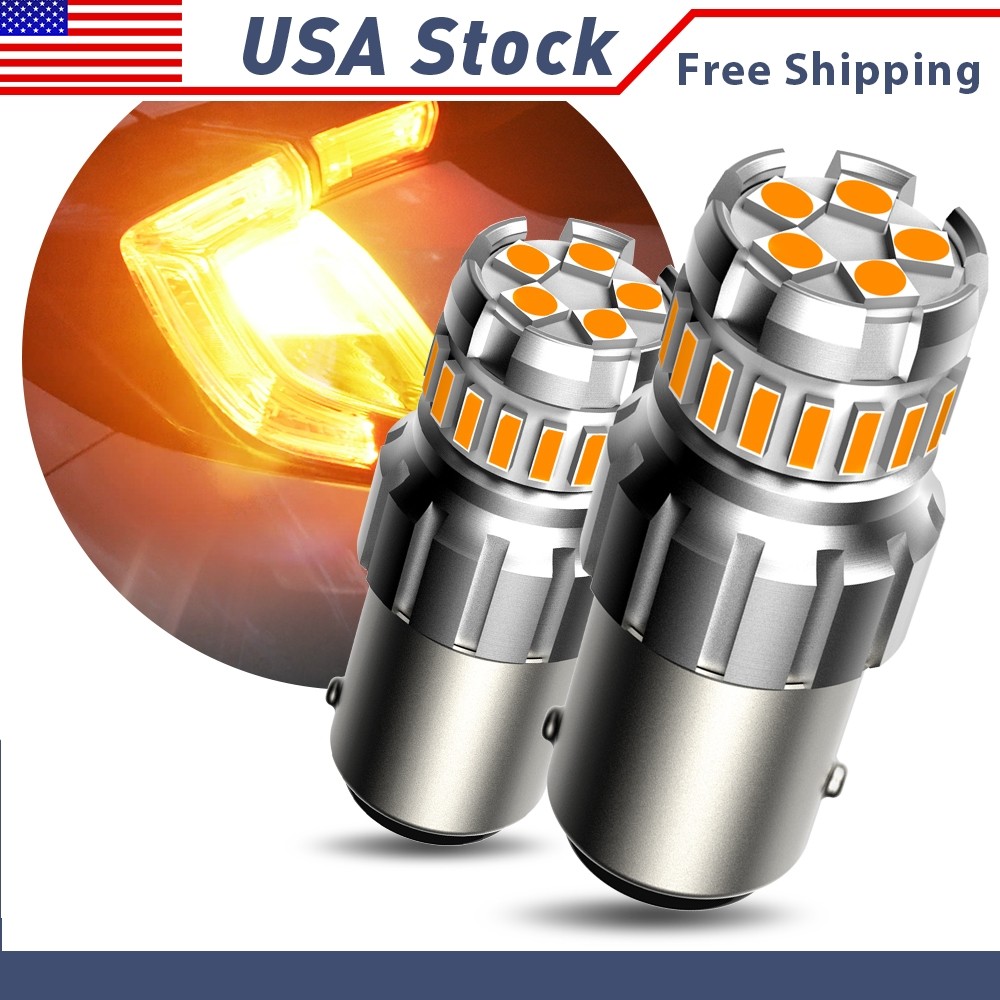 1157 LED Tail Brake Stop Reverse Parking Turn Signal Lights Bulbs Super 2/4x P