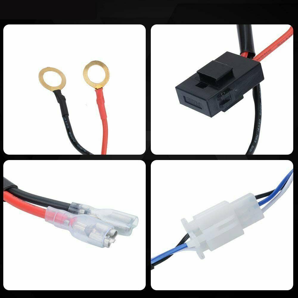 Tow Hitch Mounting Bracket+ 4“3-row LED Work Light Pods Backup Reverse+Wiring