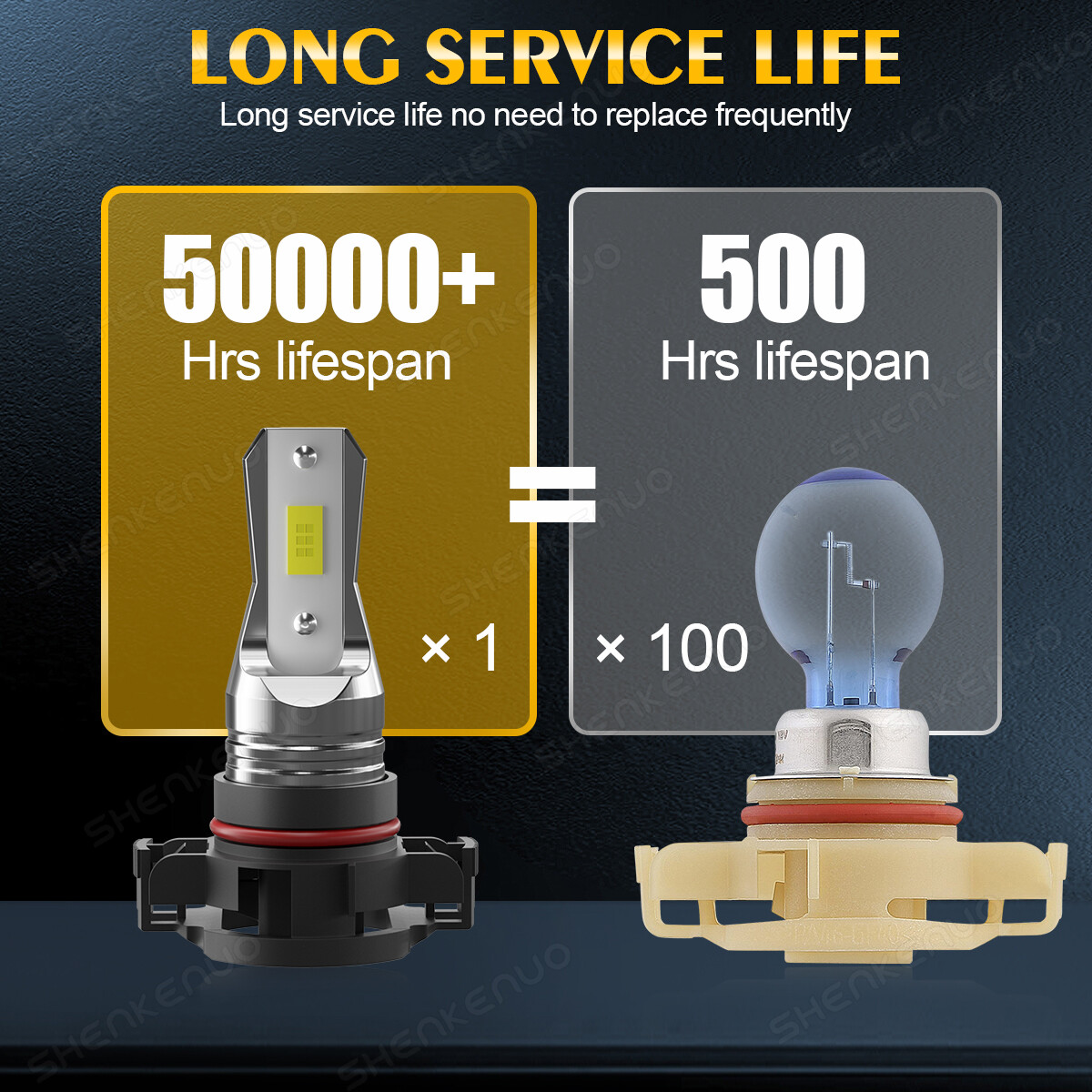 For 2014 2015 GMC Sierra 1500 LED Headlight Hi/Lo + Fog Light Bulbs Combo 6000K